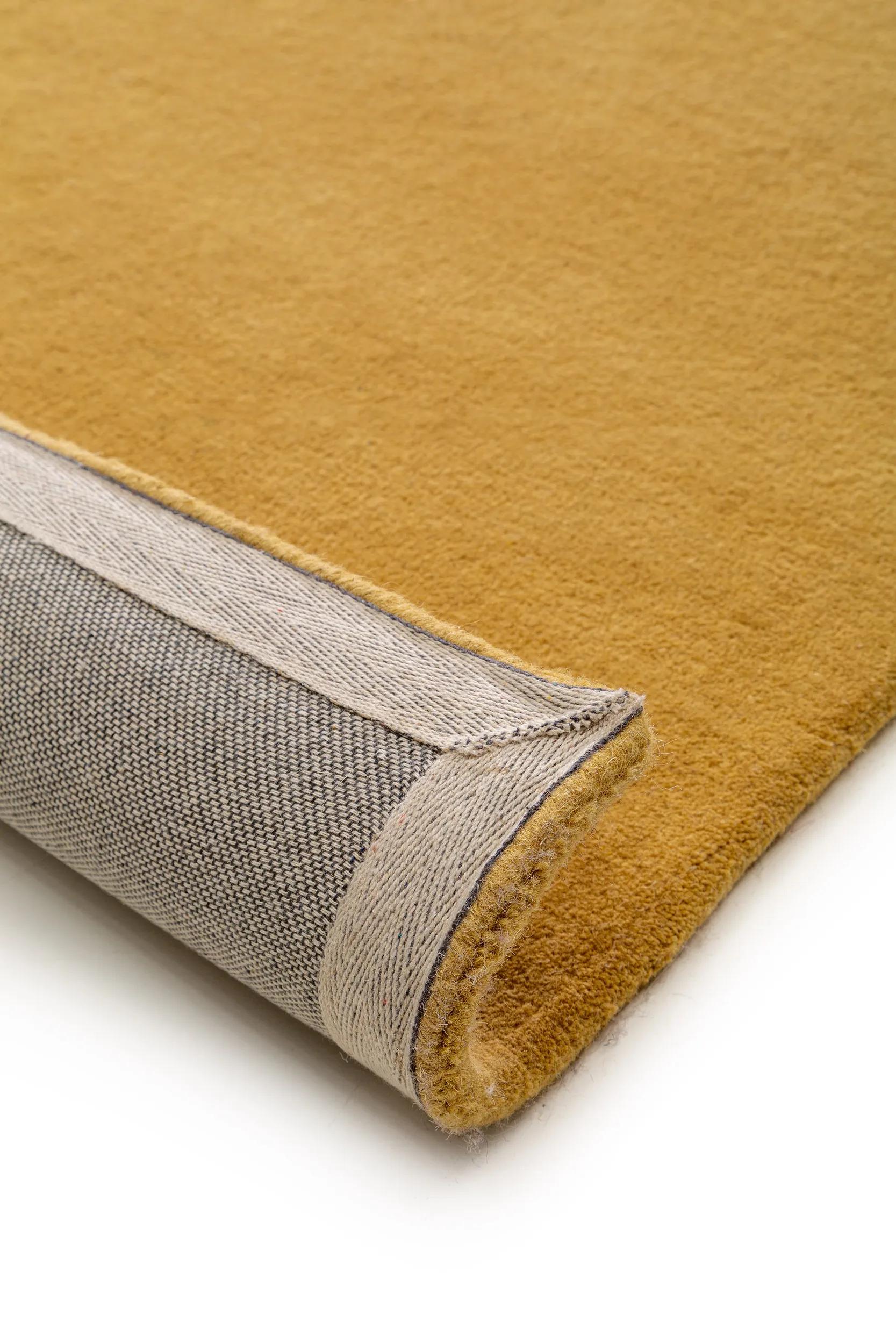 Wool Rug Bent Yellow