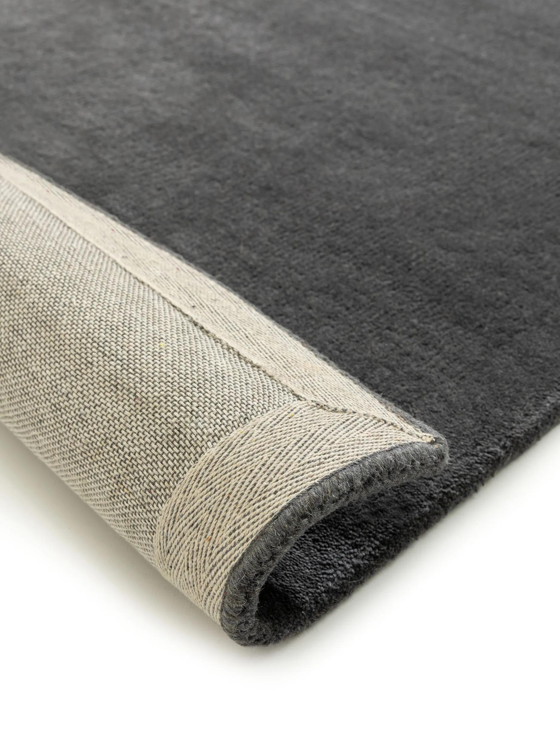 Wool Rug Bent Charcoal
