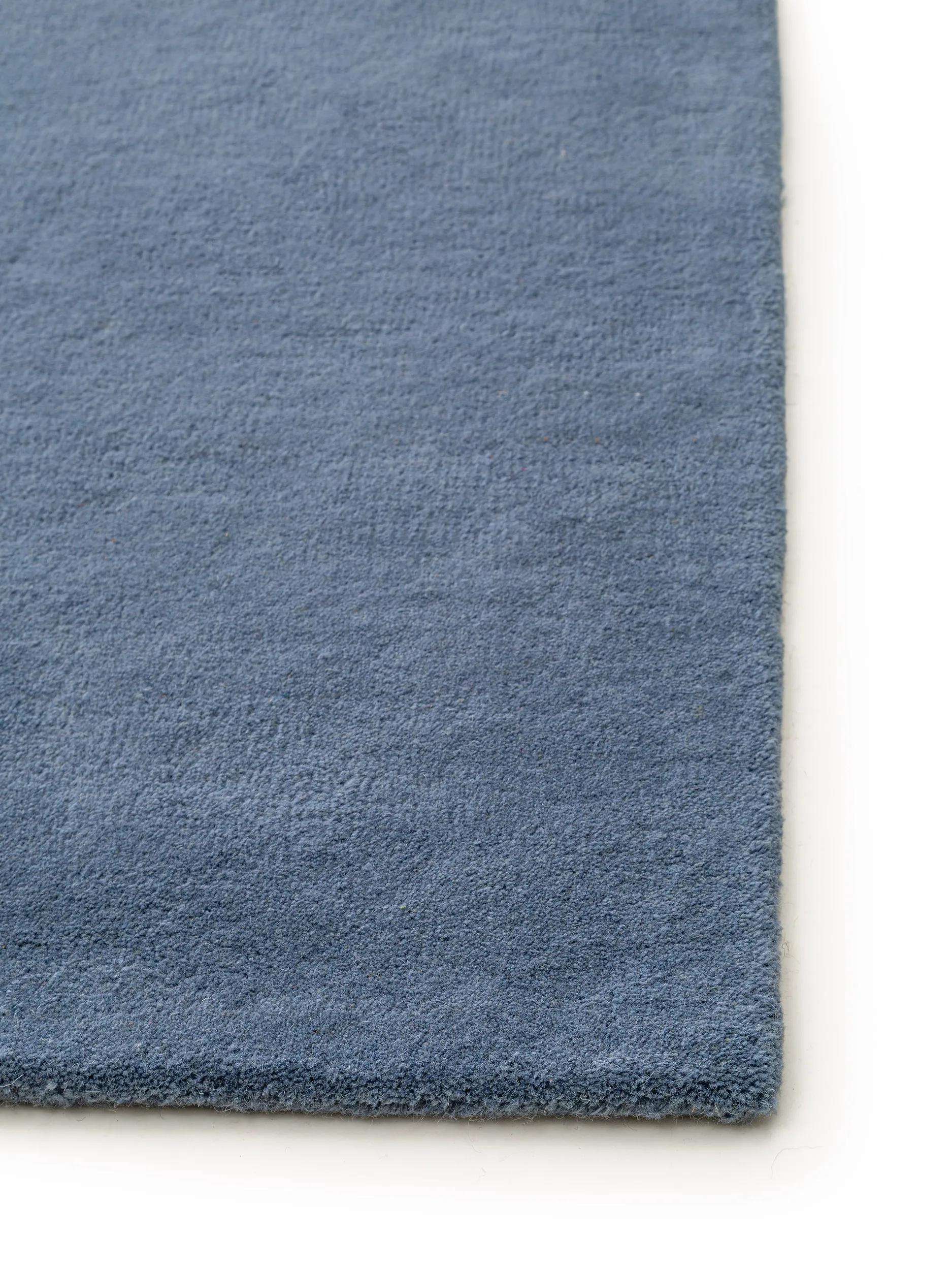 Wool Rug Bent Blue