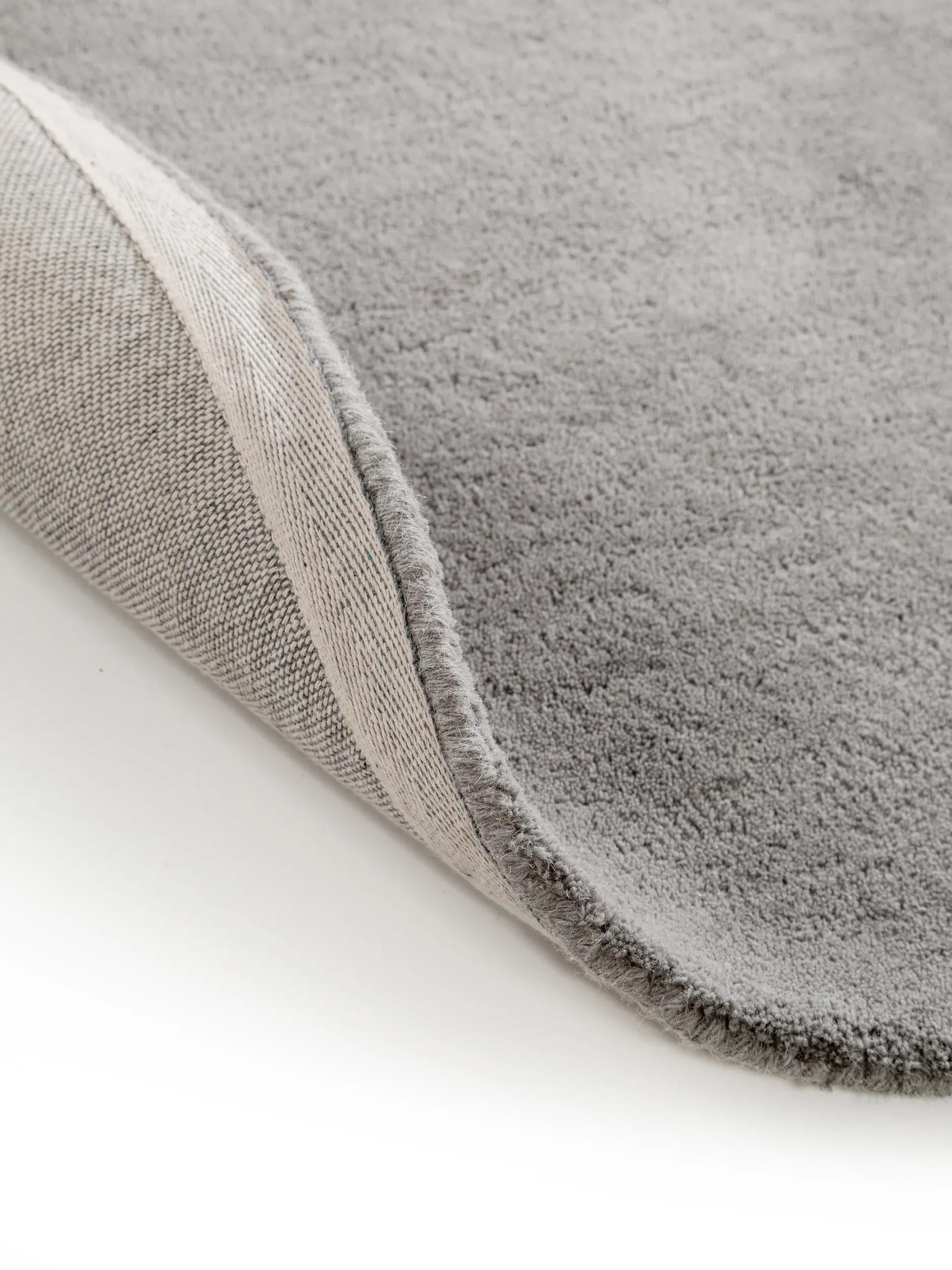 Wool Rug Bent Grey