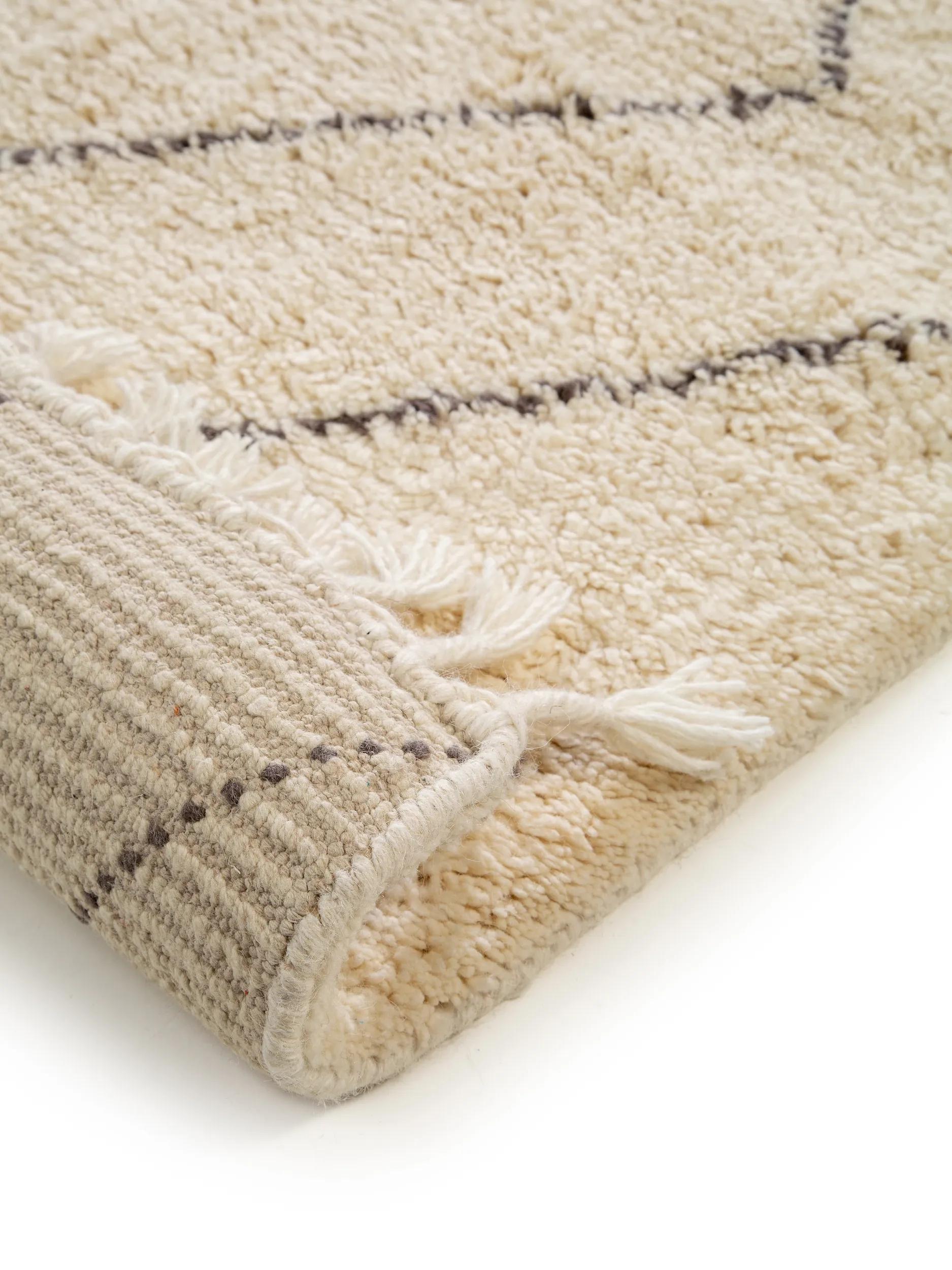 Wool rug Beppo Beige
