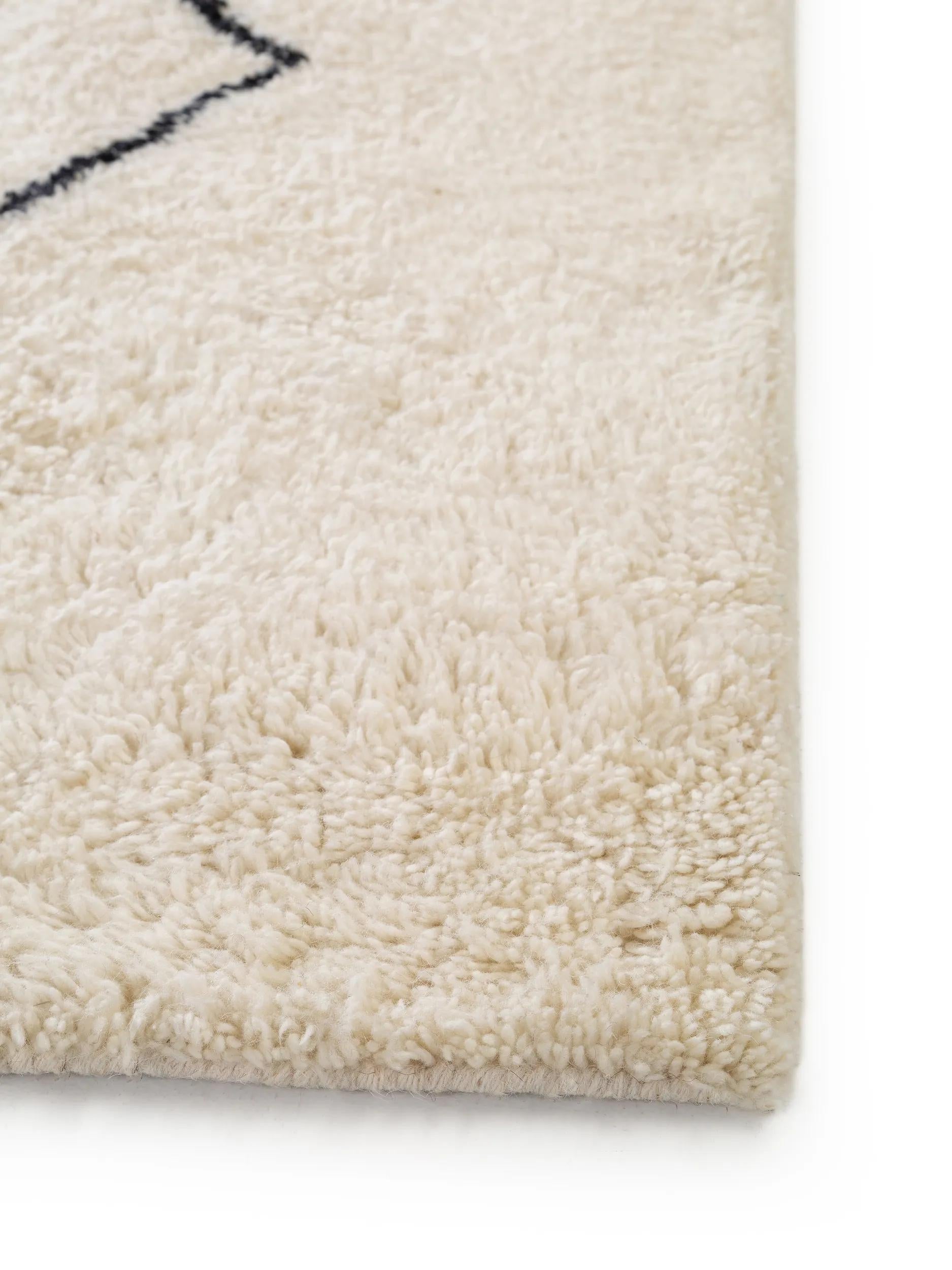 Wool Rug Berber Cream