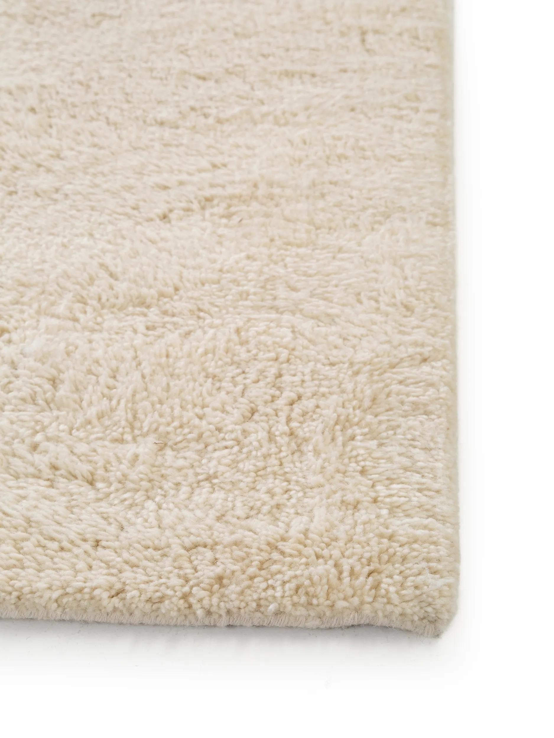 Wool Rug Berber Cream