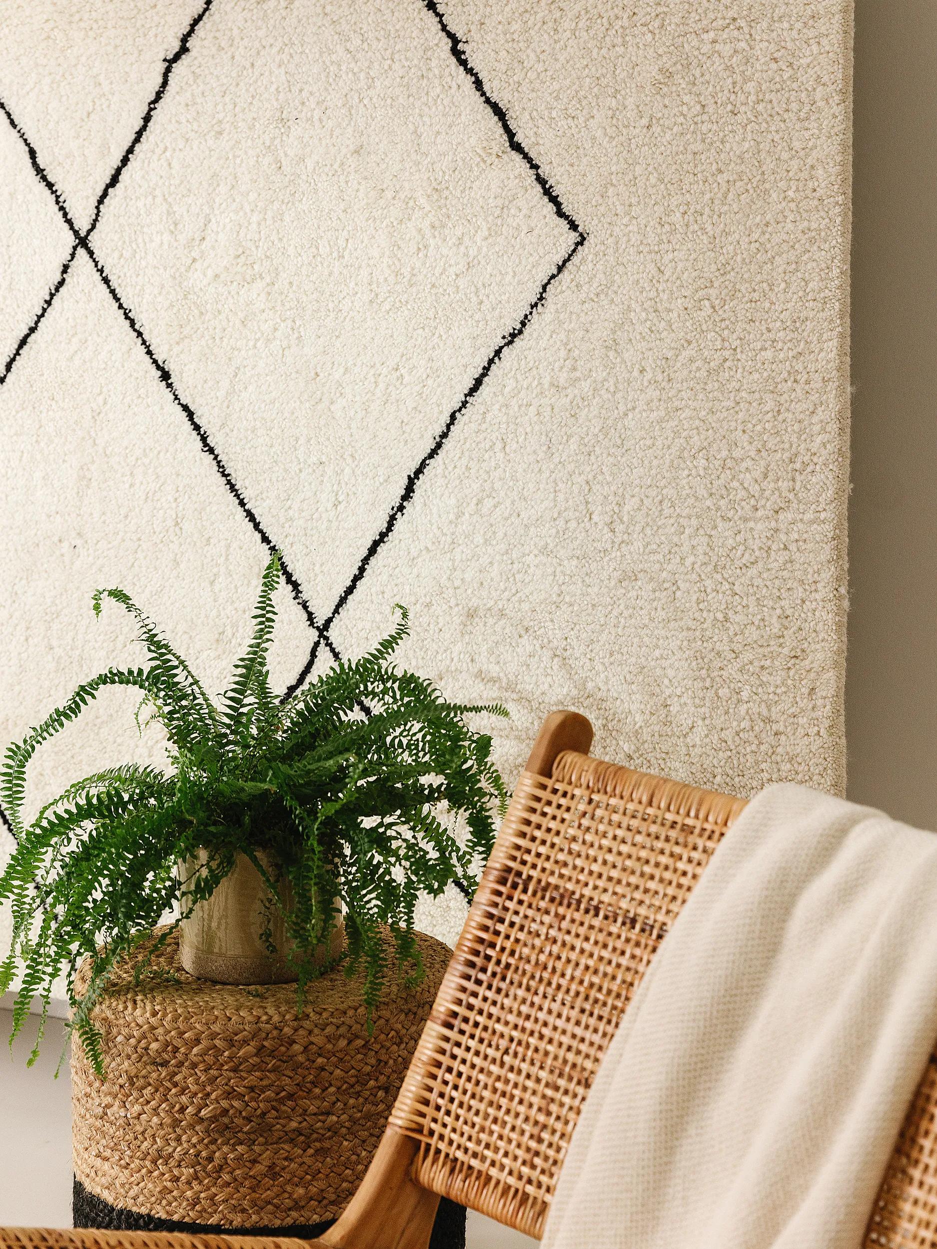 Wool Rug Berber Cream