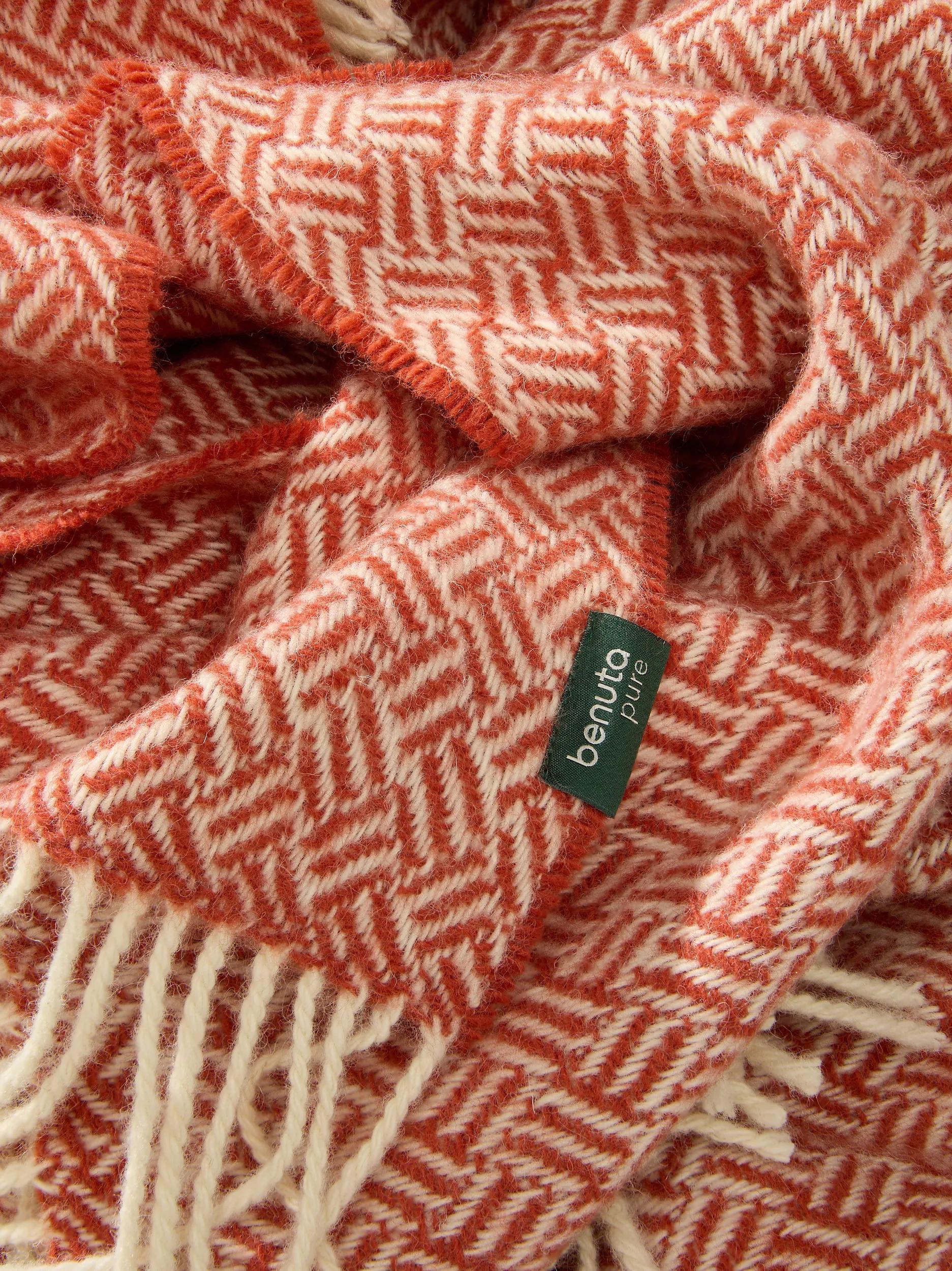 Couverture en laine Bianca rouge