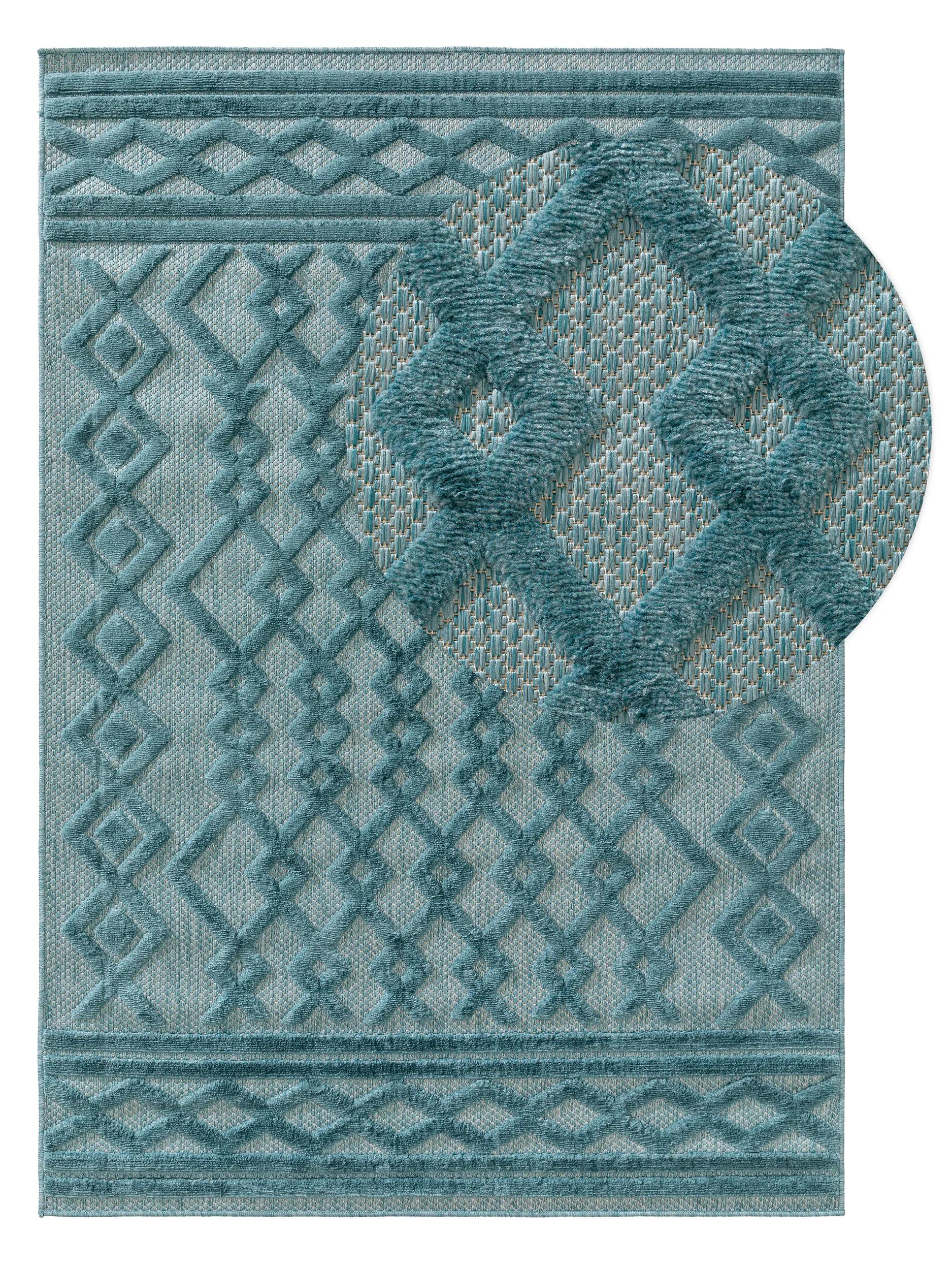 In- & Outdoor Rug Bonte Turquoise
