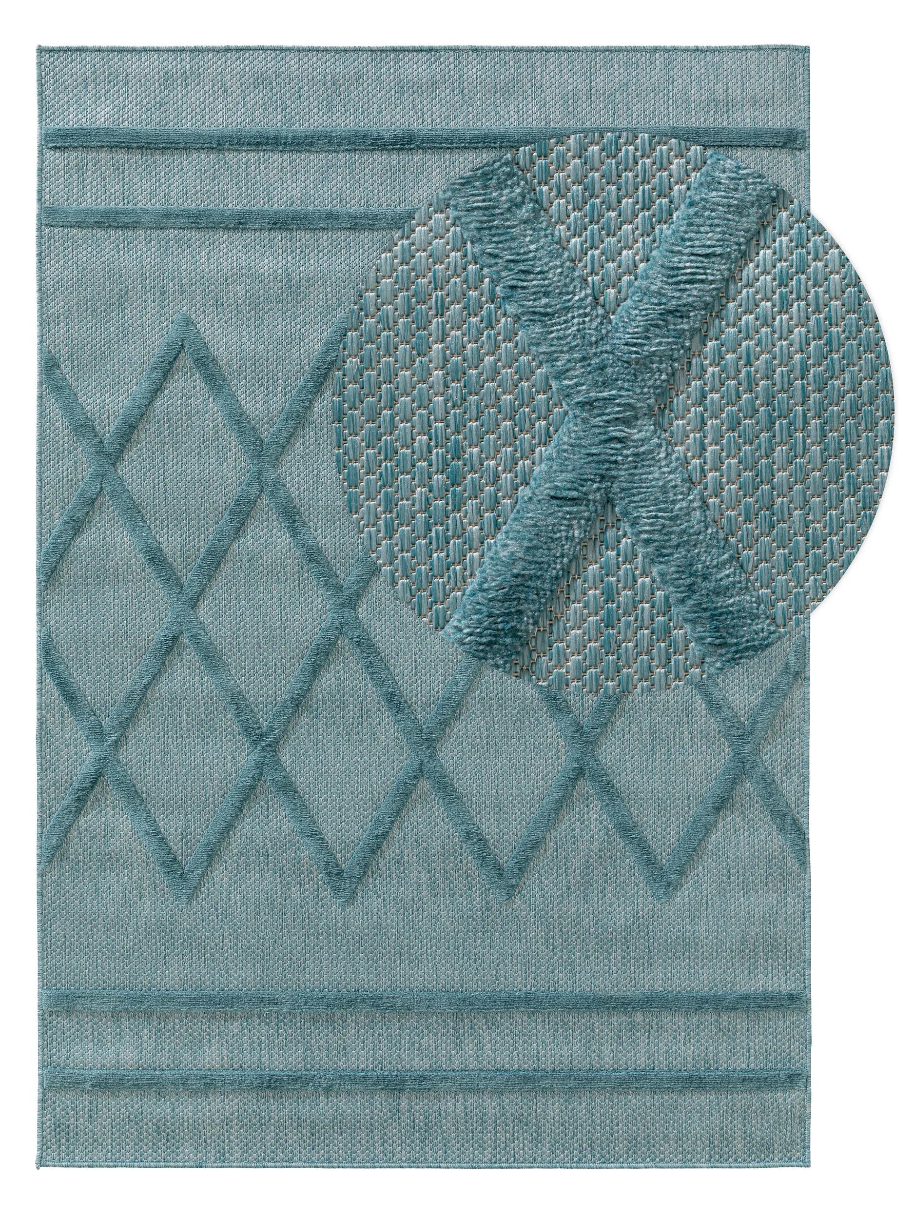In- & Outdoor Rug Bonte Turquoise