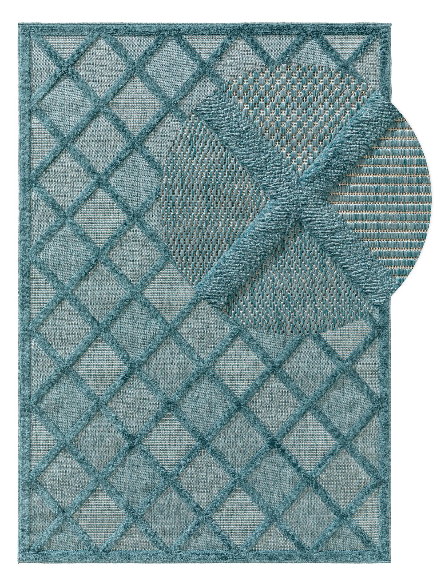 In- & Outdoor Rug Bonte Turquoise
