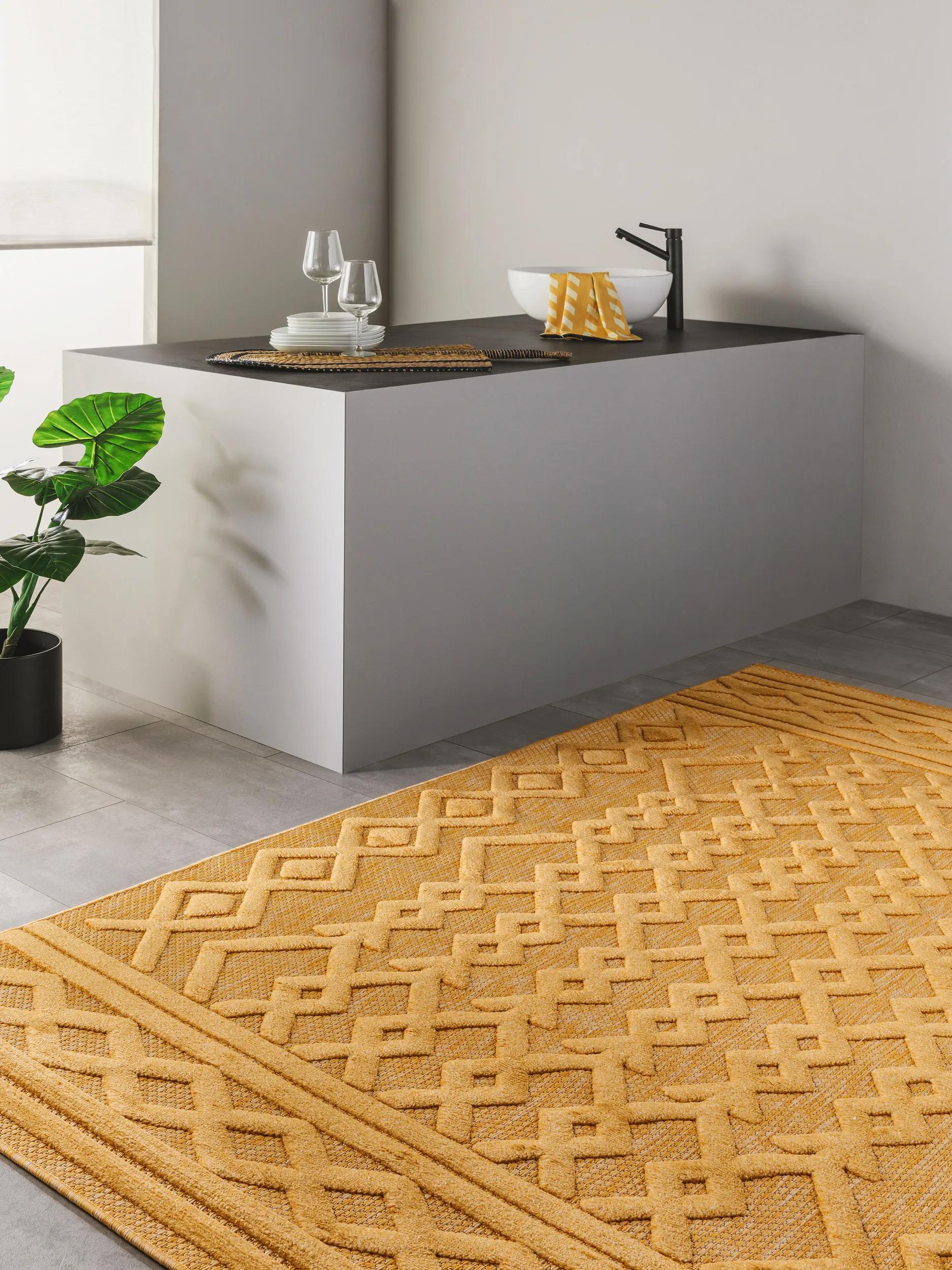 In- & Outdoor Rug Bonte Yellow