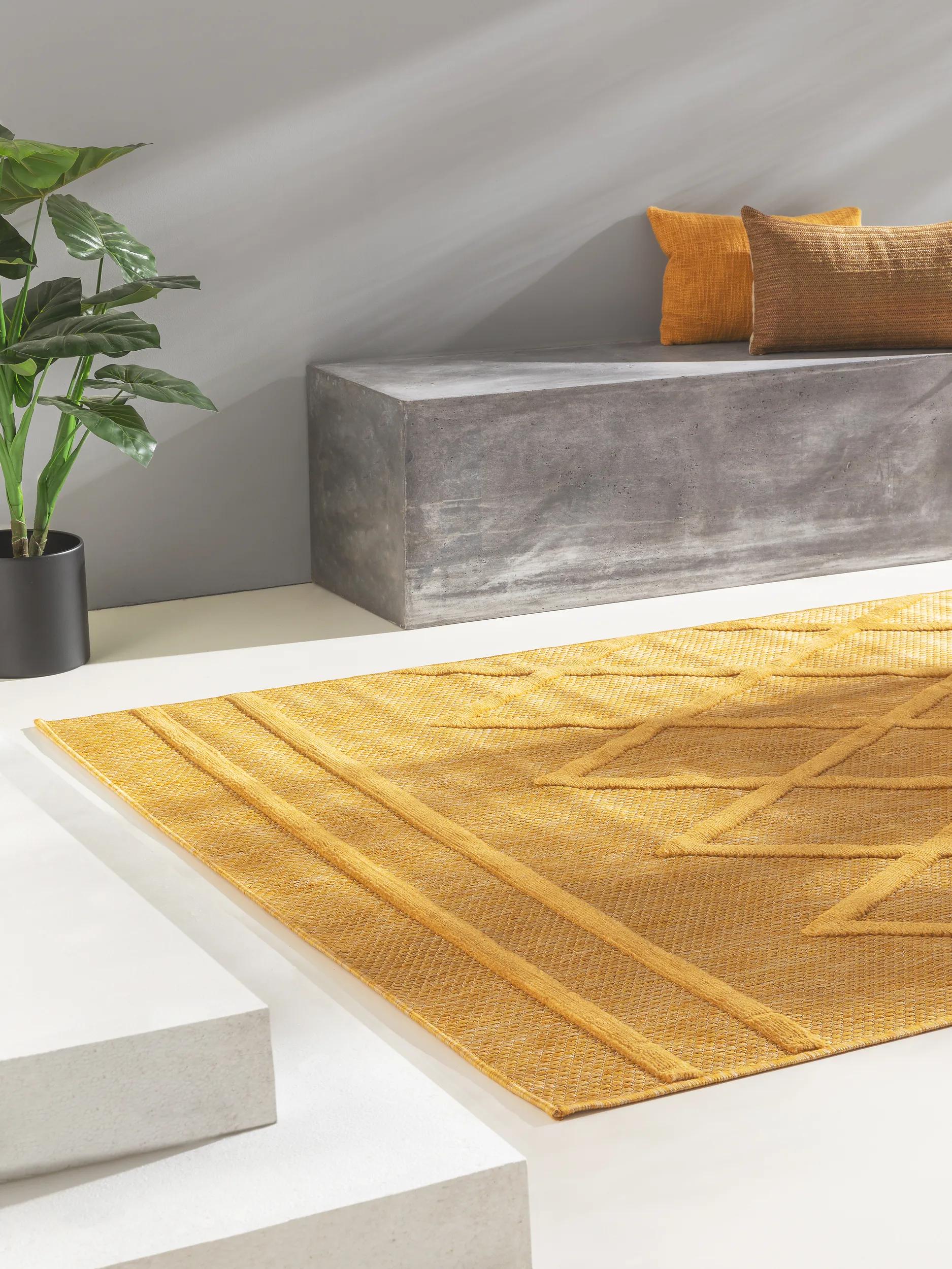 In- & Outdoor Rug Bonte Yellow