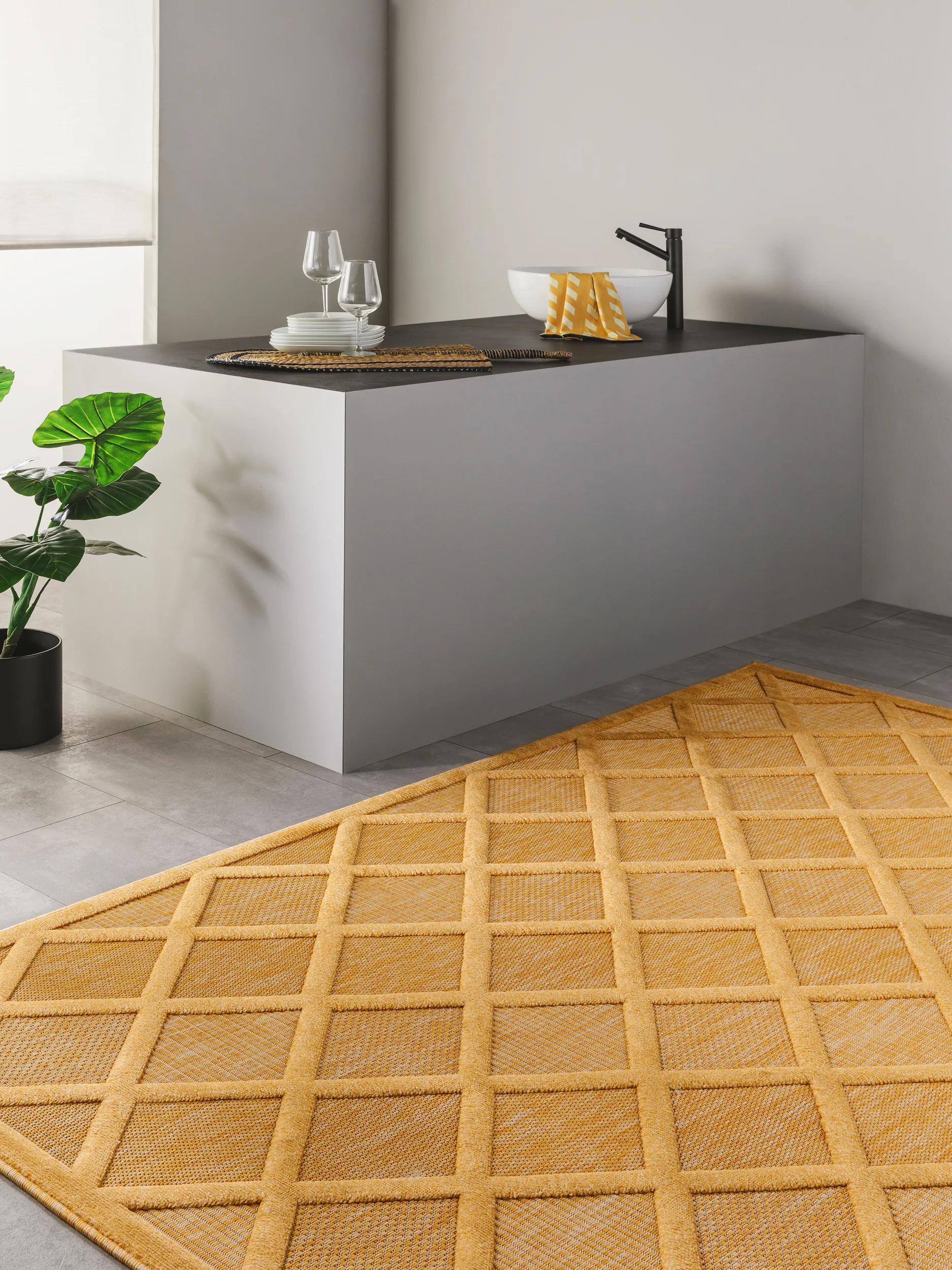 In- & Outdoor Rug Bonte Yellow