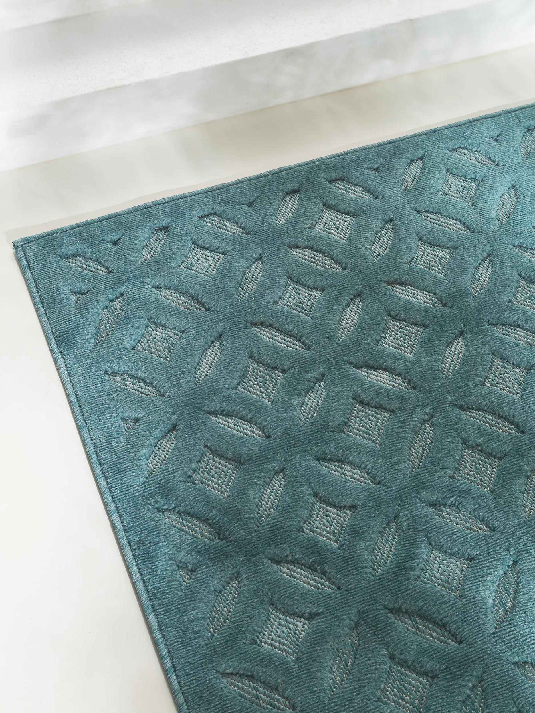 In- & Outdoor Rug Bonte Turquoise