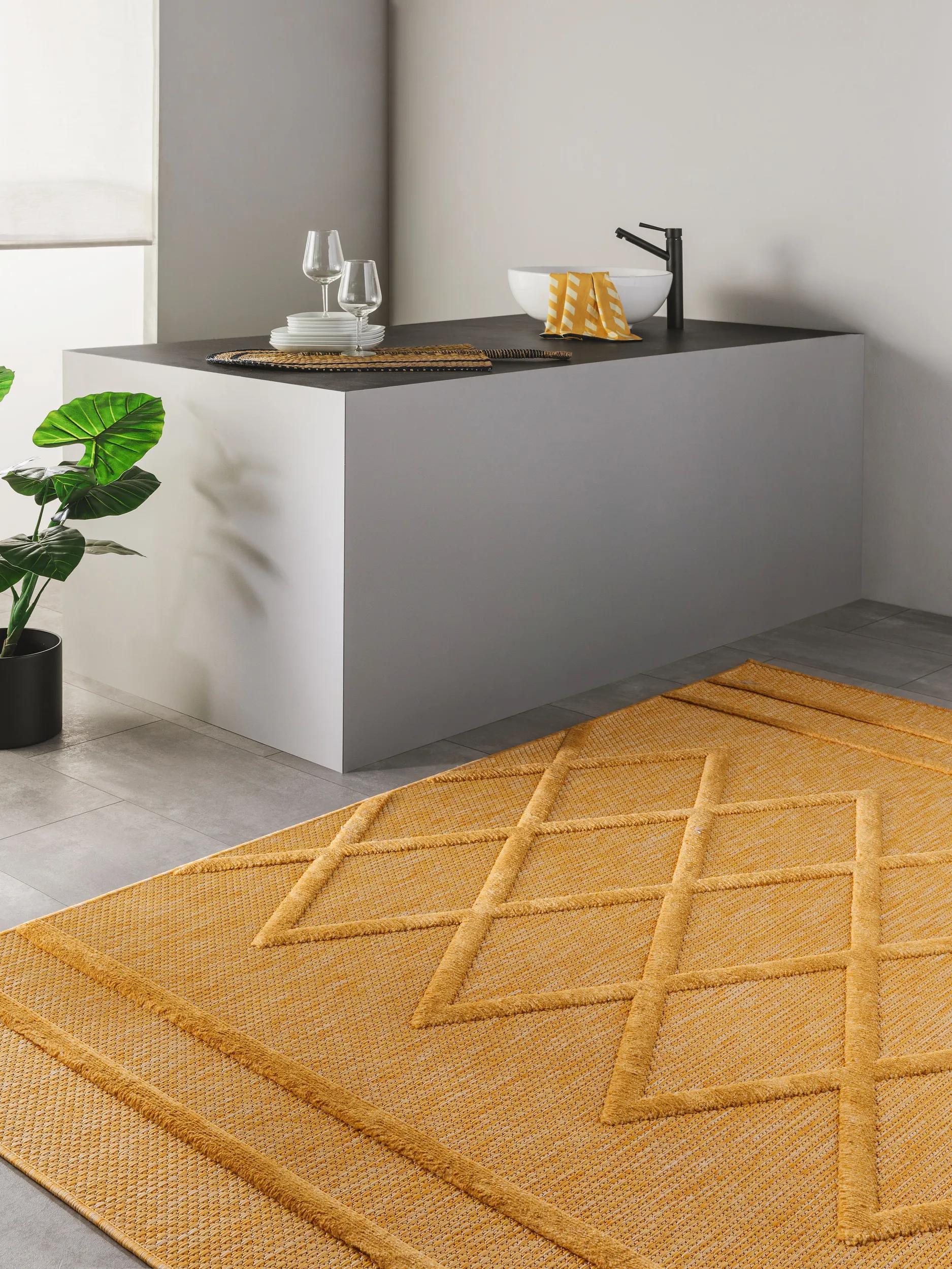 In- & Outdoor Rug Bonte Yellow
