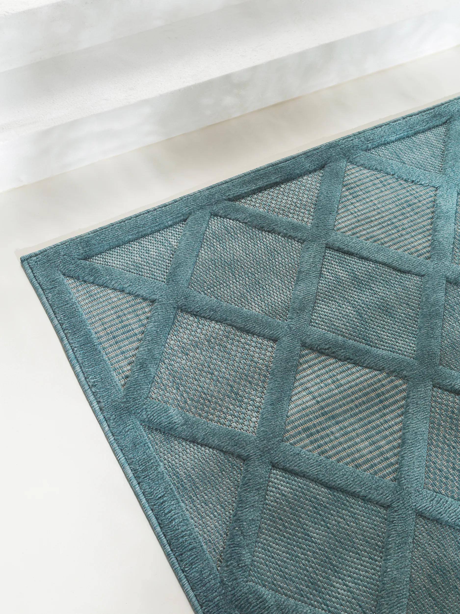 In- & Outdoor Rug Bonte Turquoise