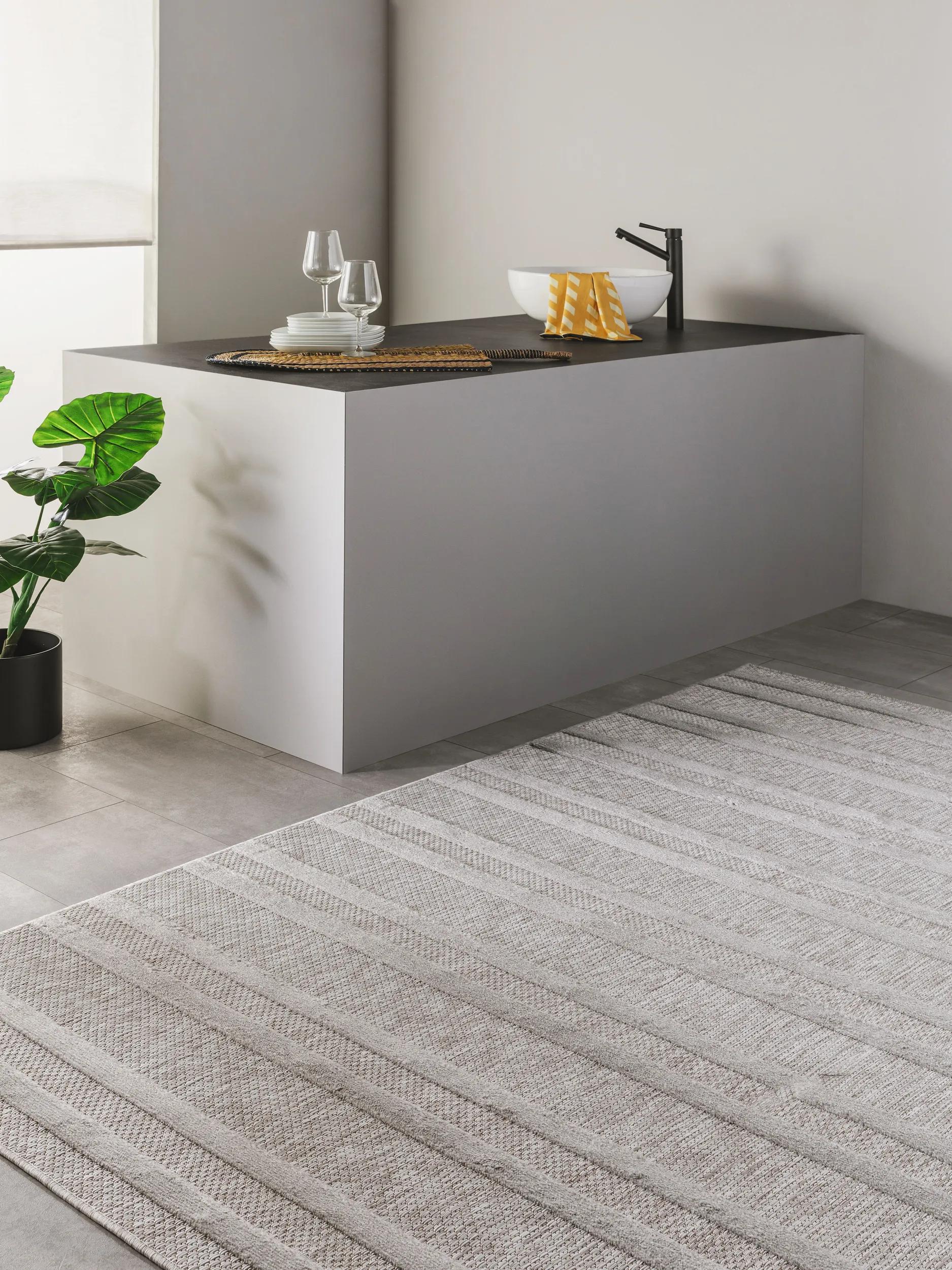 In- & Outdoor Rug Bonte Light Grey