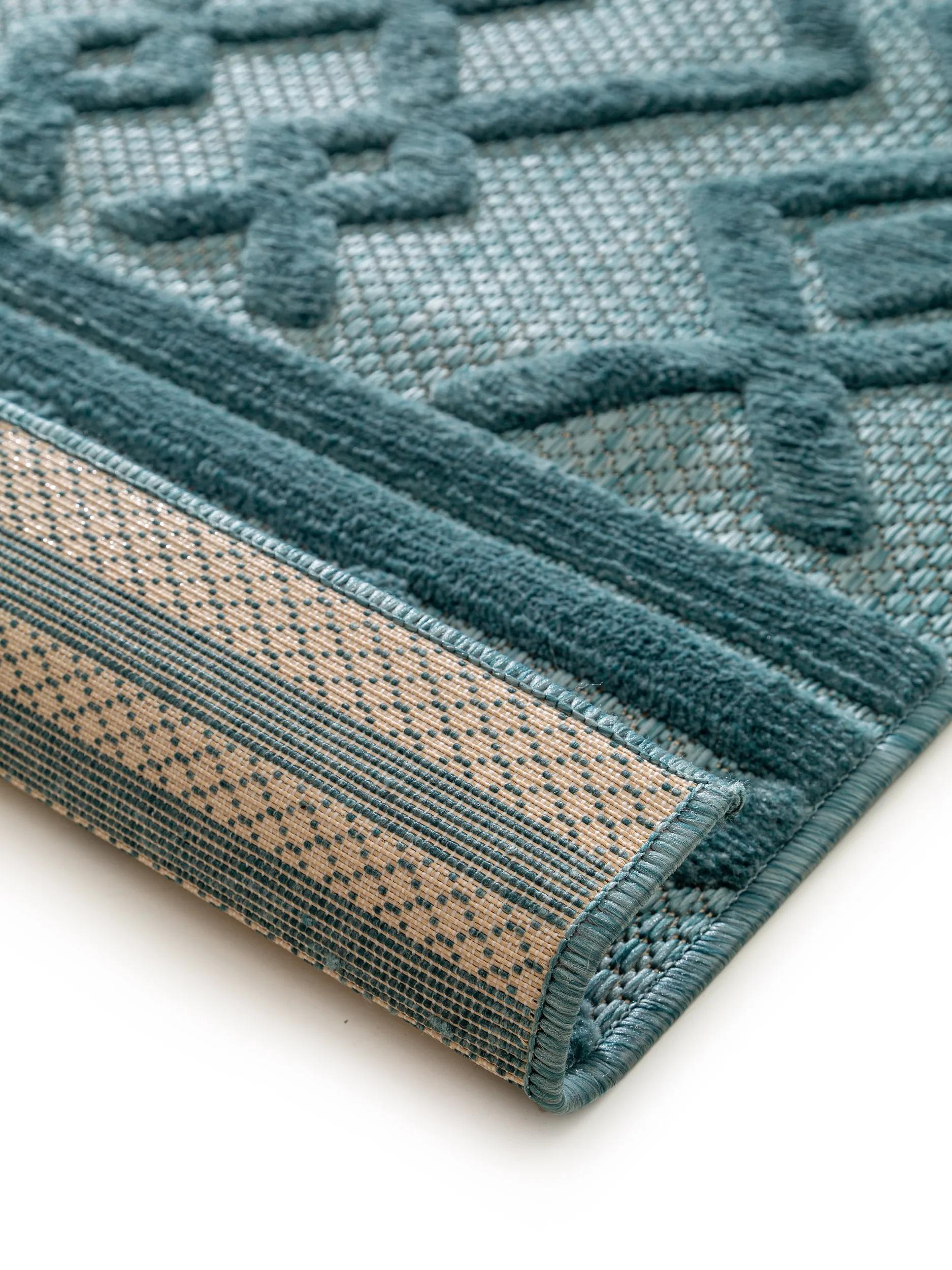 In- & Outdoor Rug Bonte Turquoise