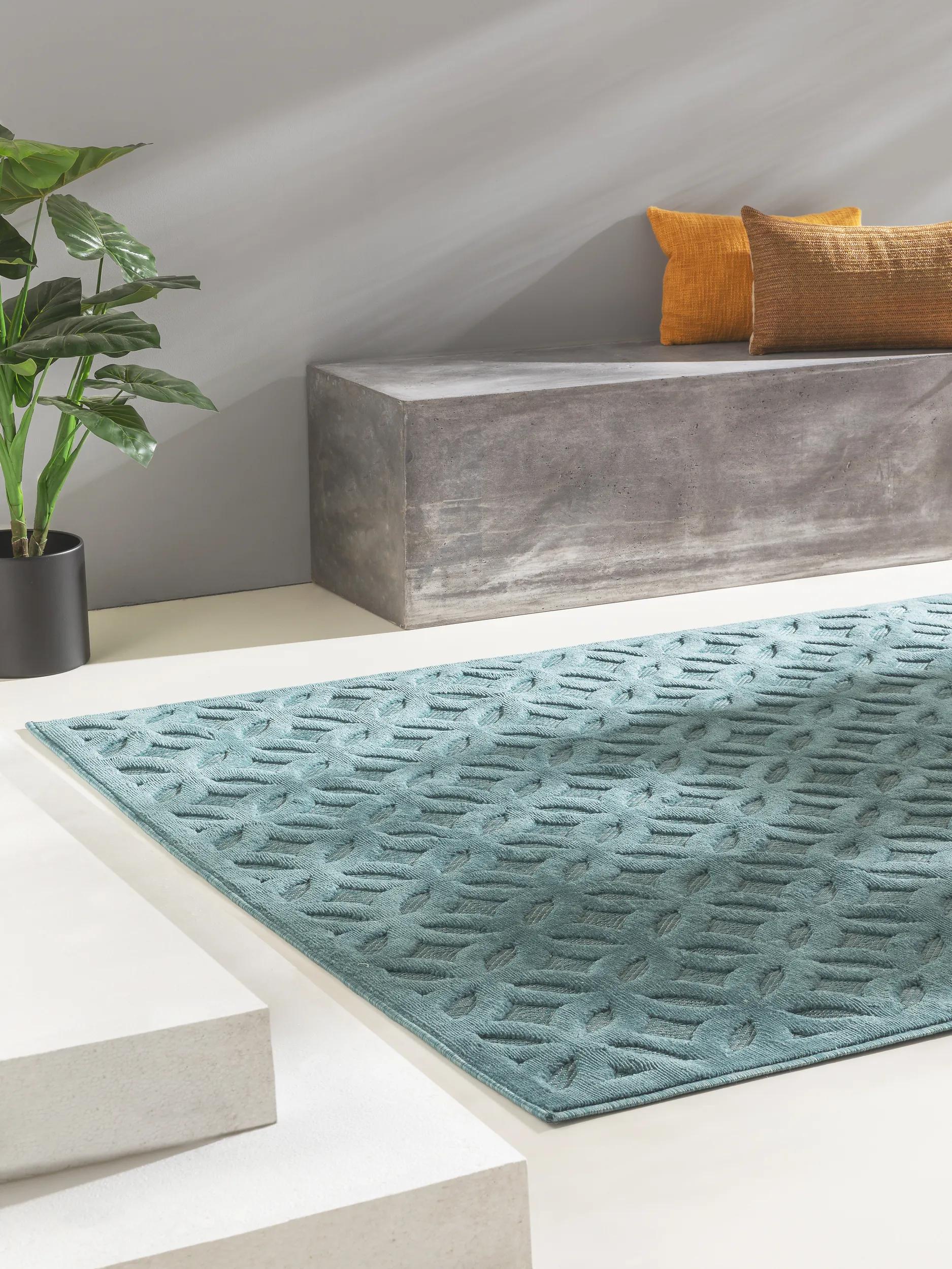 In- & Outdoor Rug Bonte Turquoise