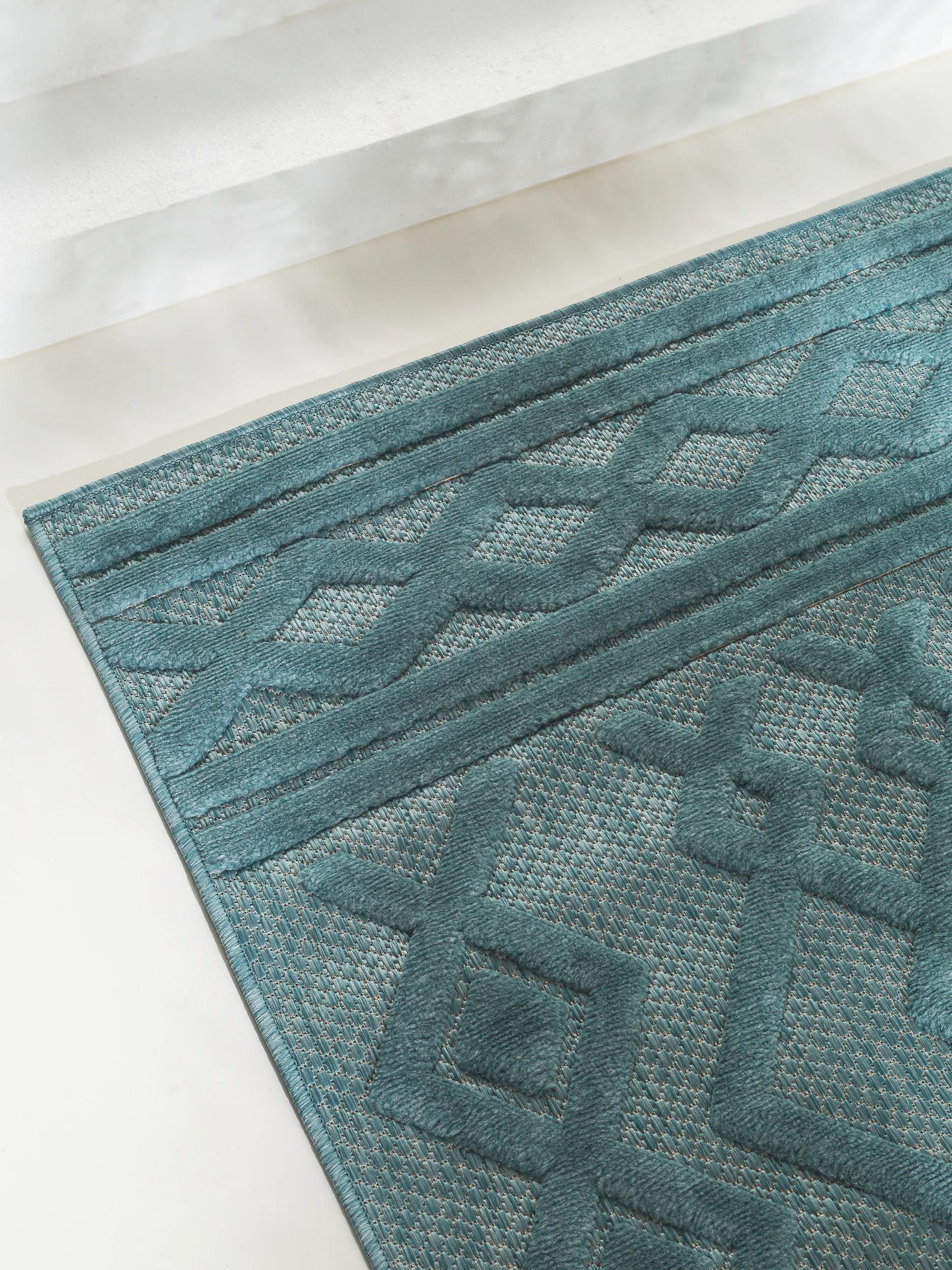 In- & Outdoor Rug Bonte Turquoise