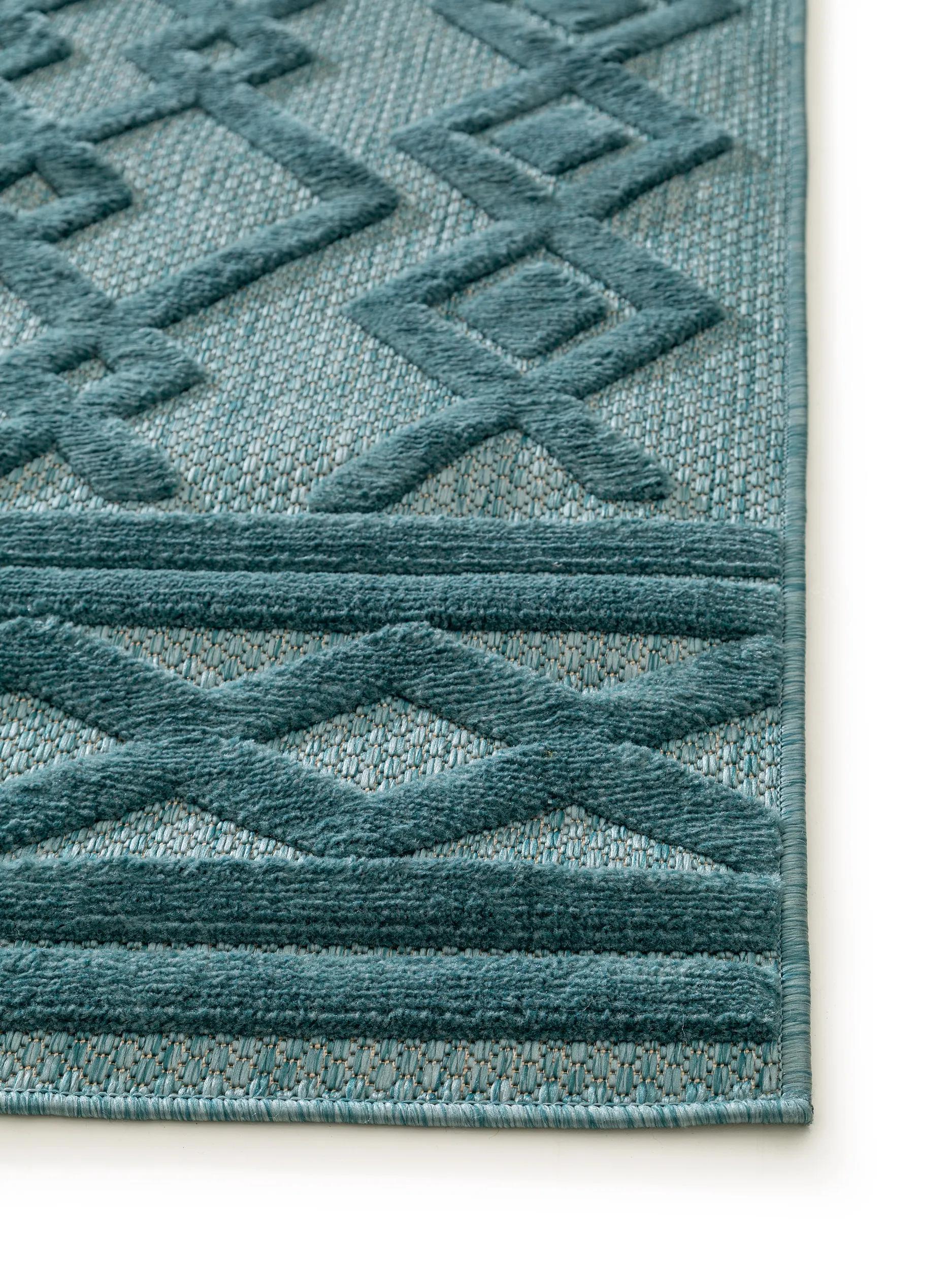 In- & Outdoor Rug Bonte Turquoise