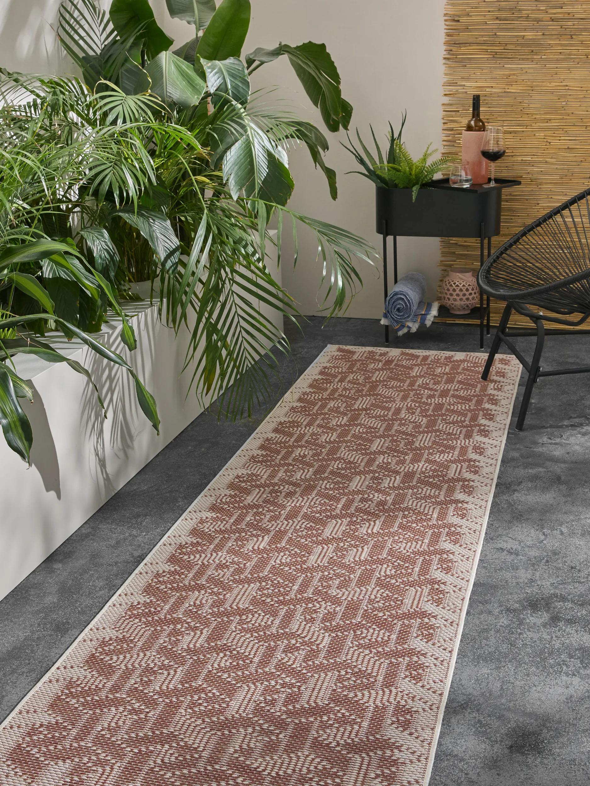 In- & Outdoor Runner Bronco Terracotta