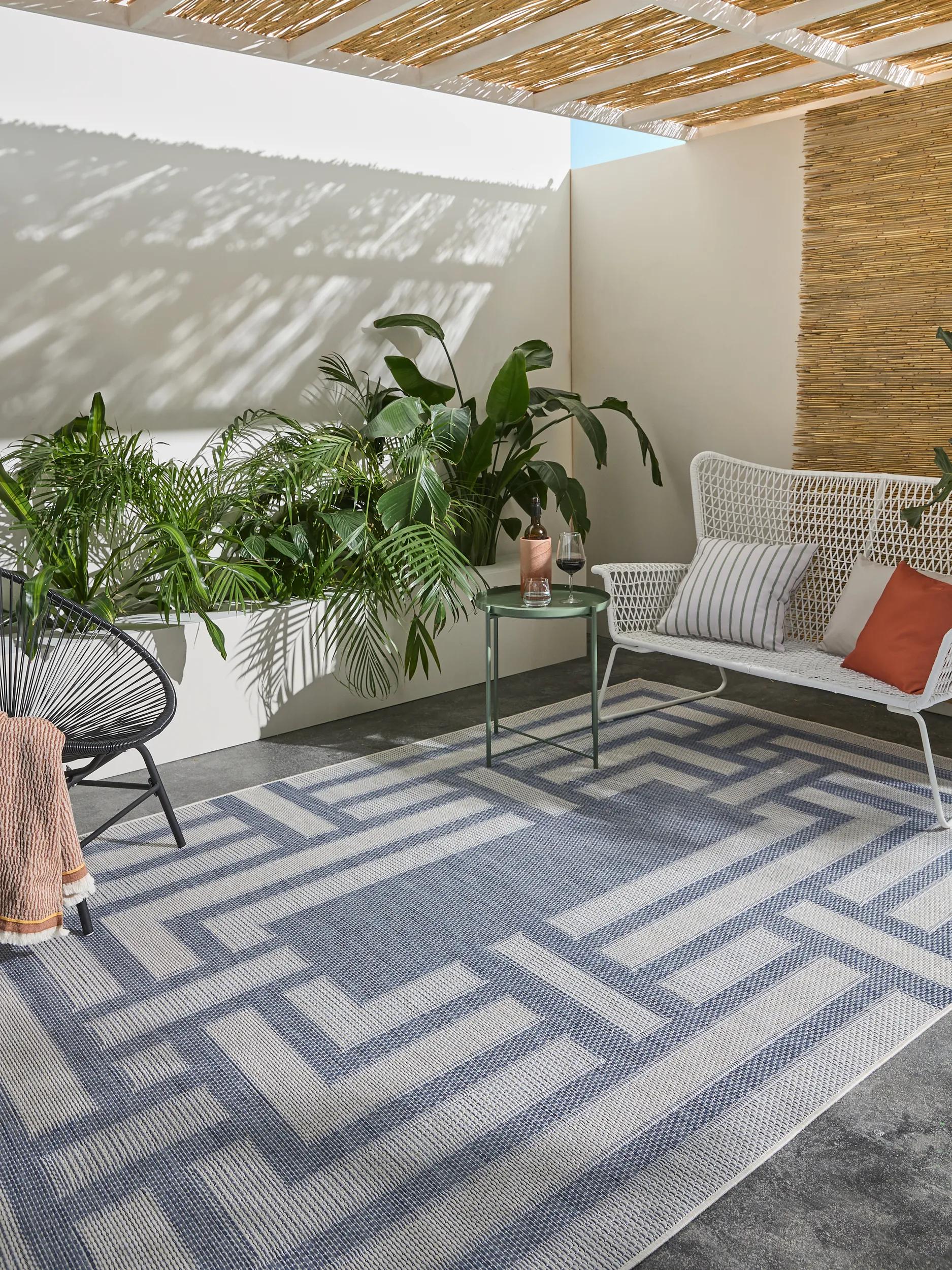 In- & Outdoor Rug Bronco Dark Blue