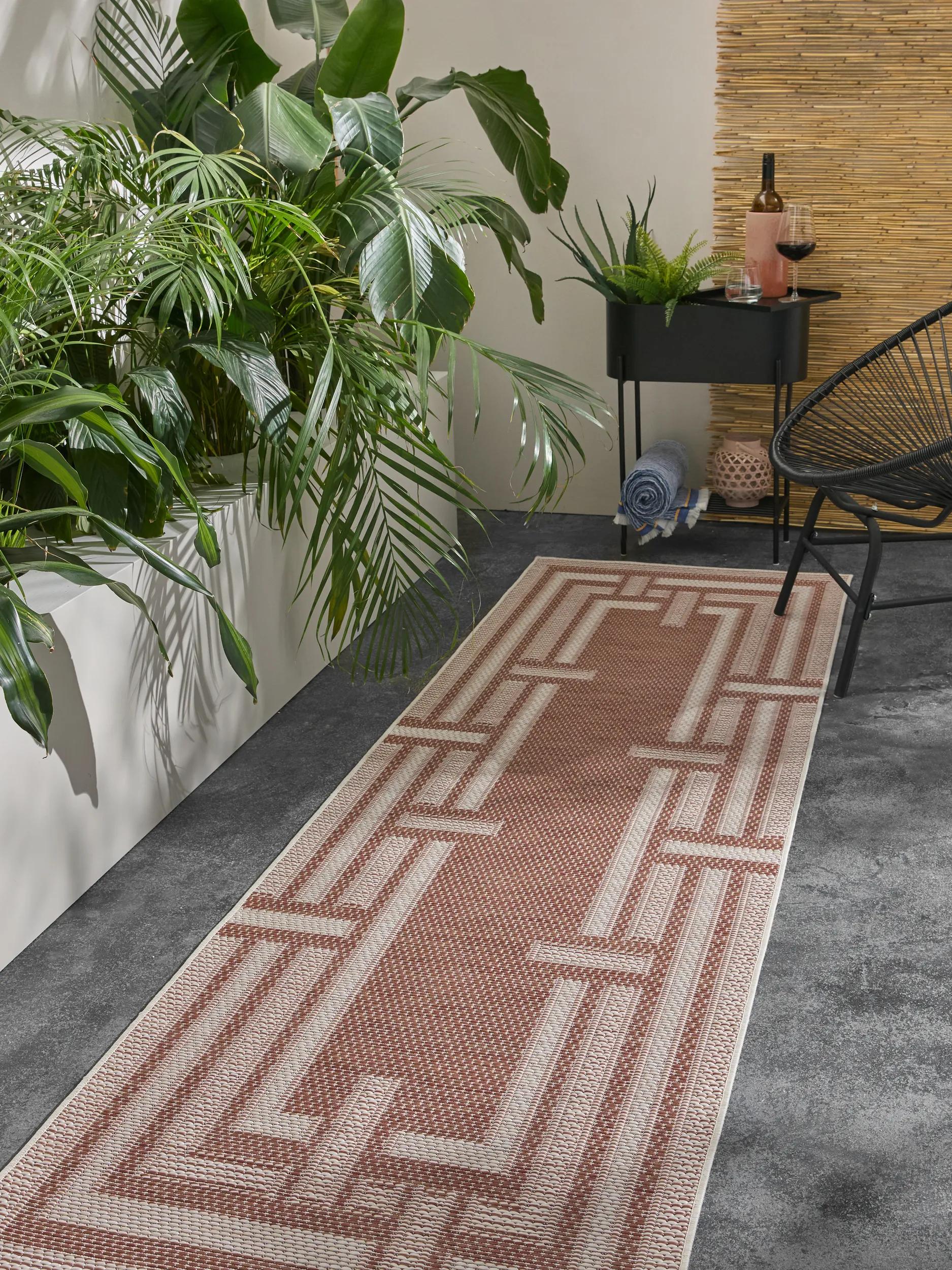 In- & Outdoor Runner Bronco Terracotta