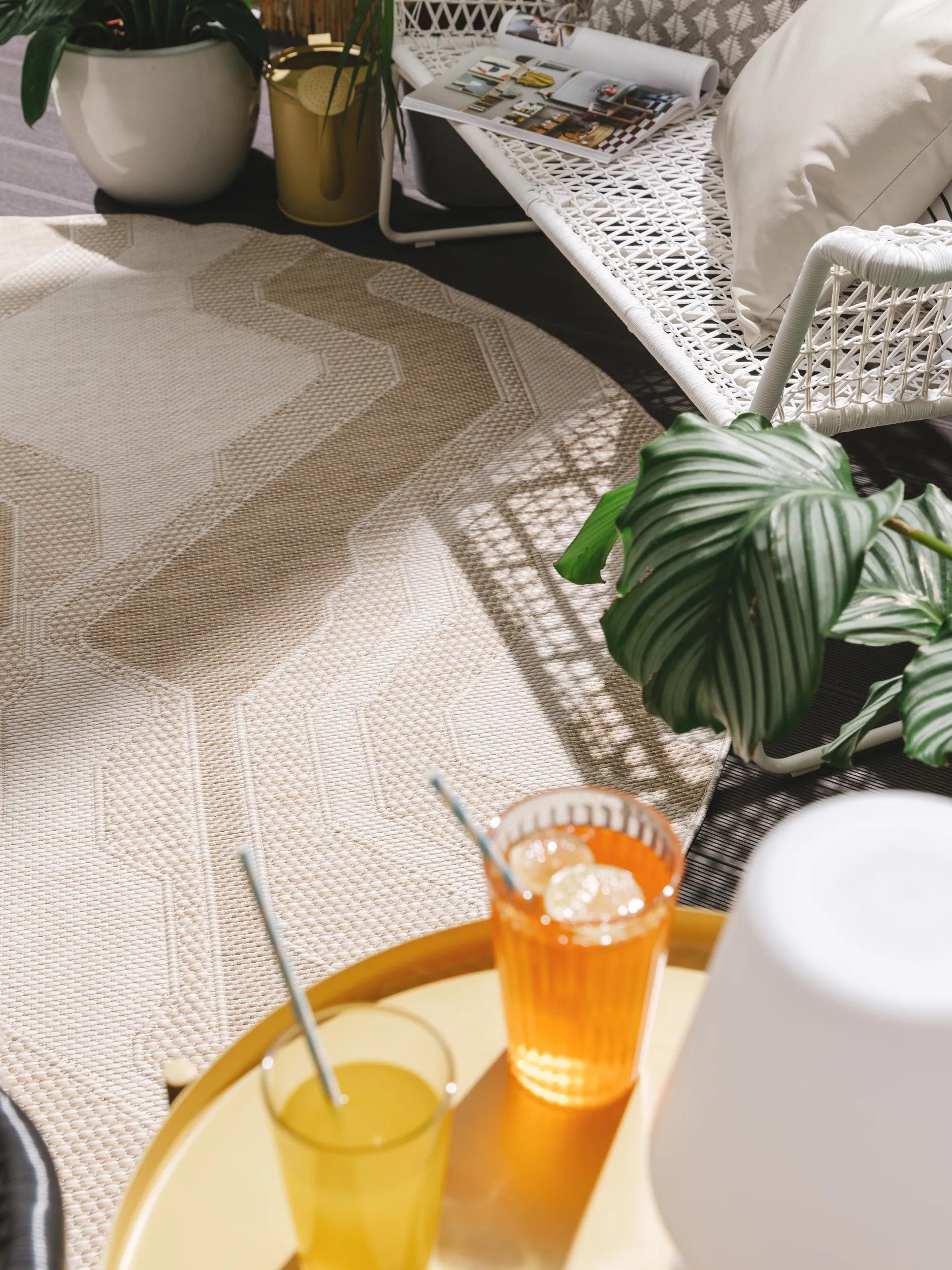 In- & Outdoor Teppich Bronco Creme