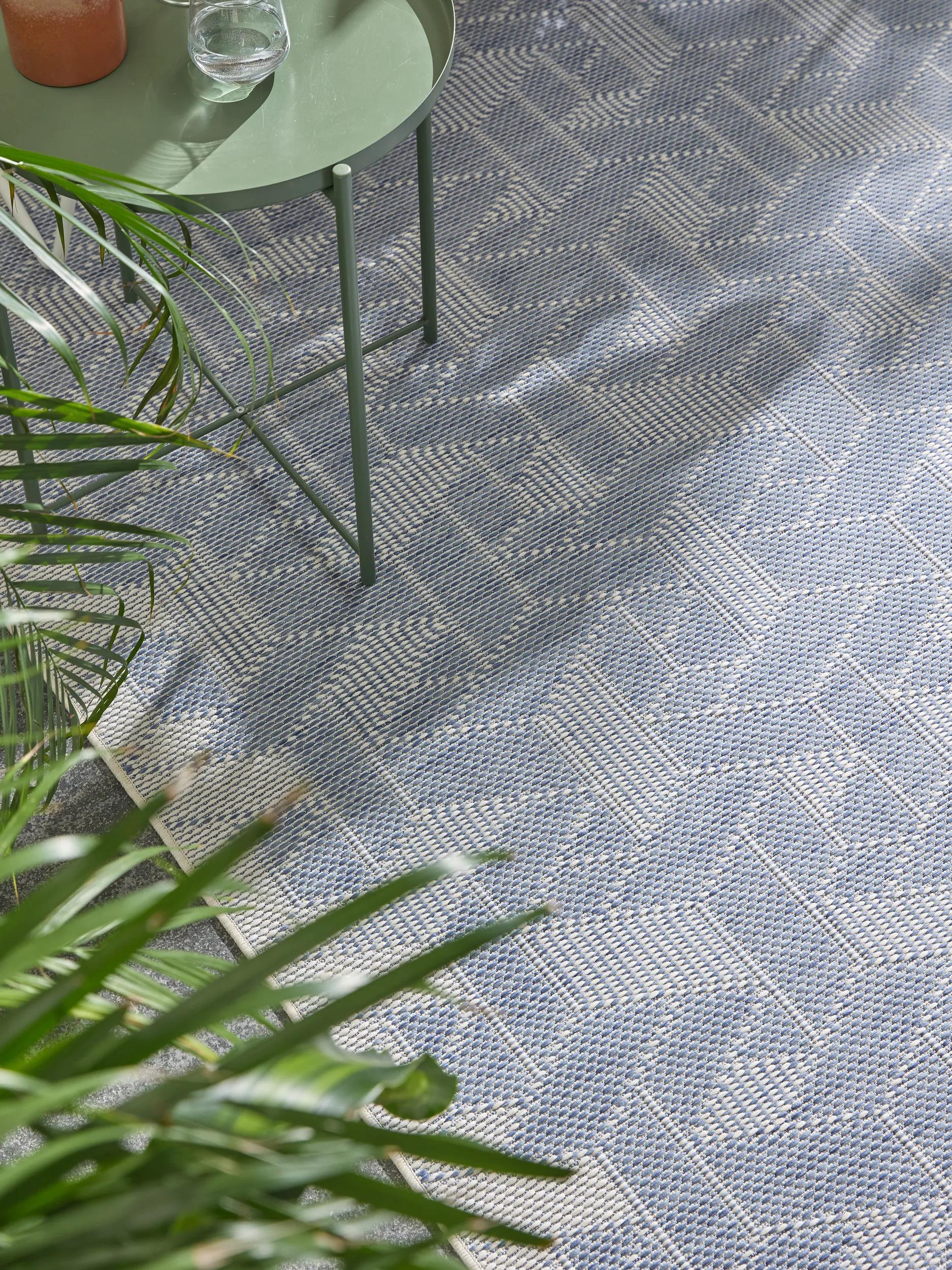 In- & Outdoor Rug Bronco Dark Blue