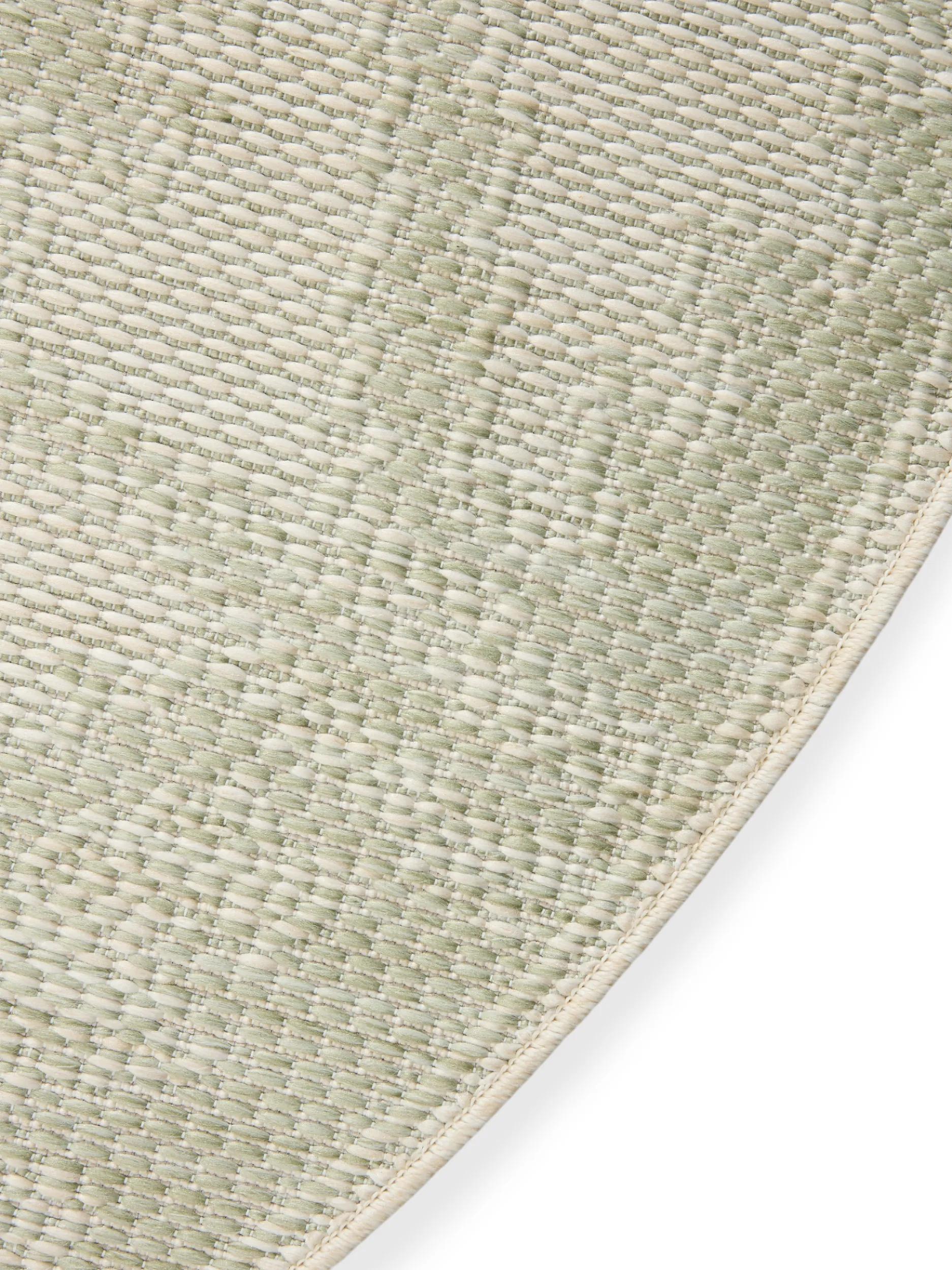 In- & Outdoor Round Rug Bronco Mint