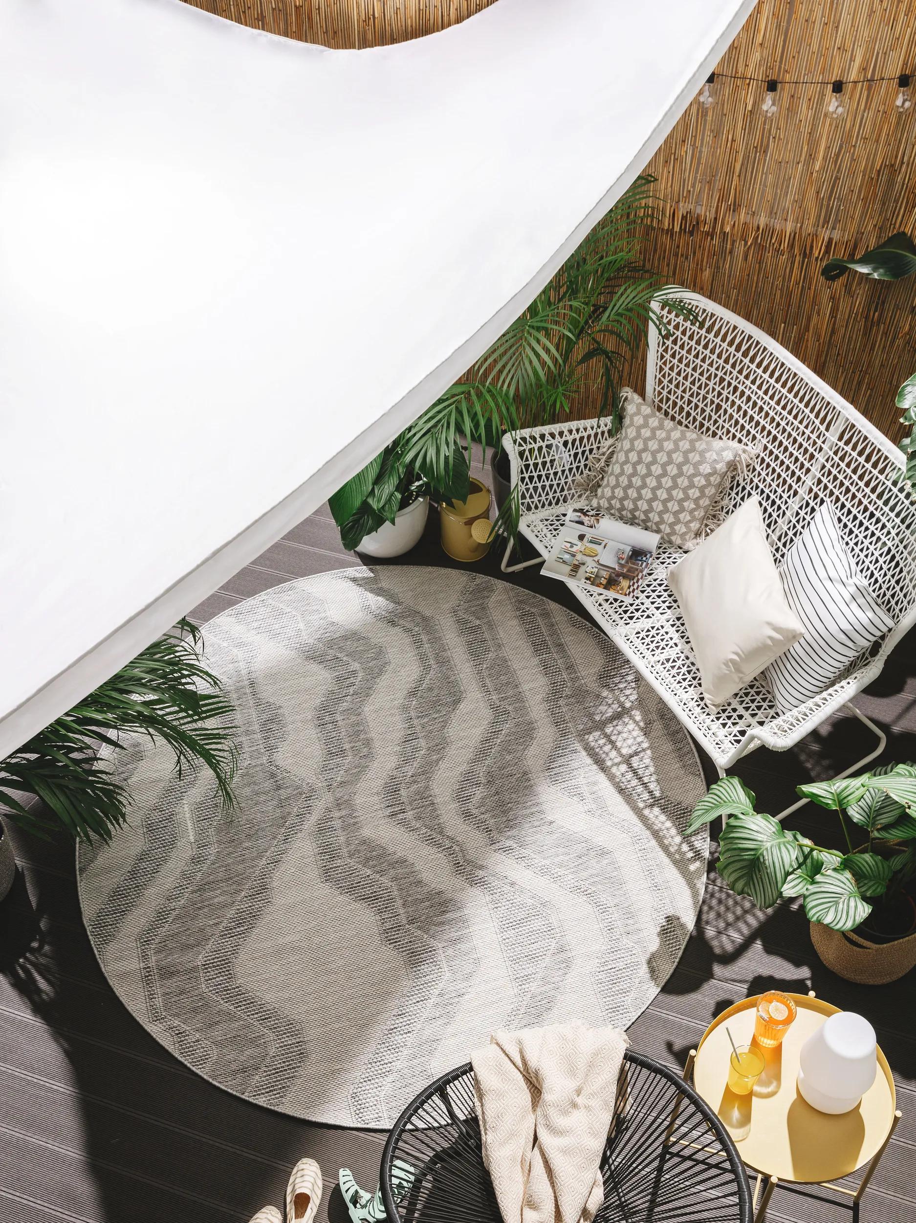 Alfombra para interior y exterior Bronco Gris