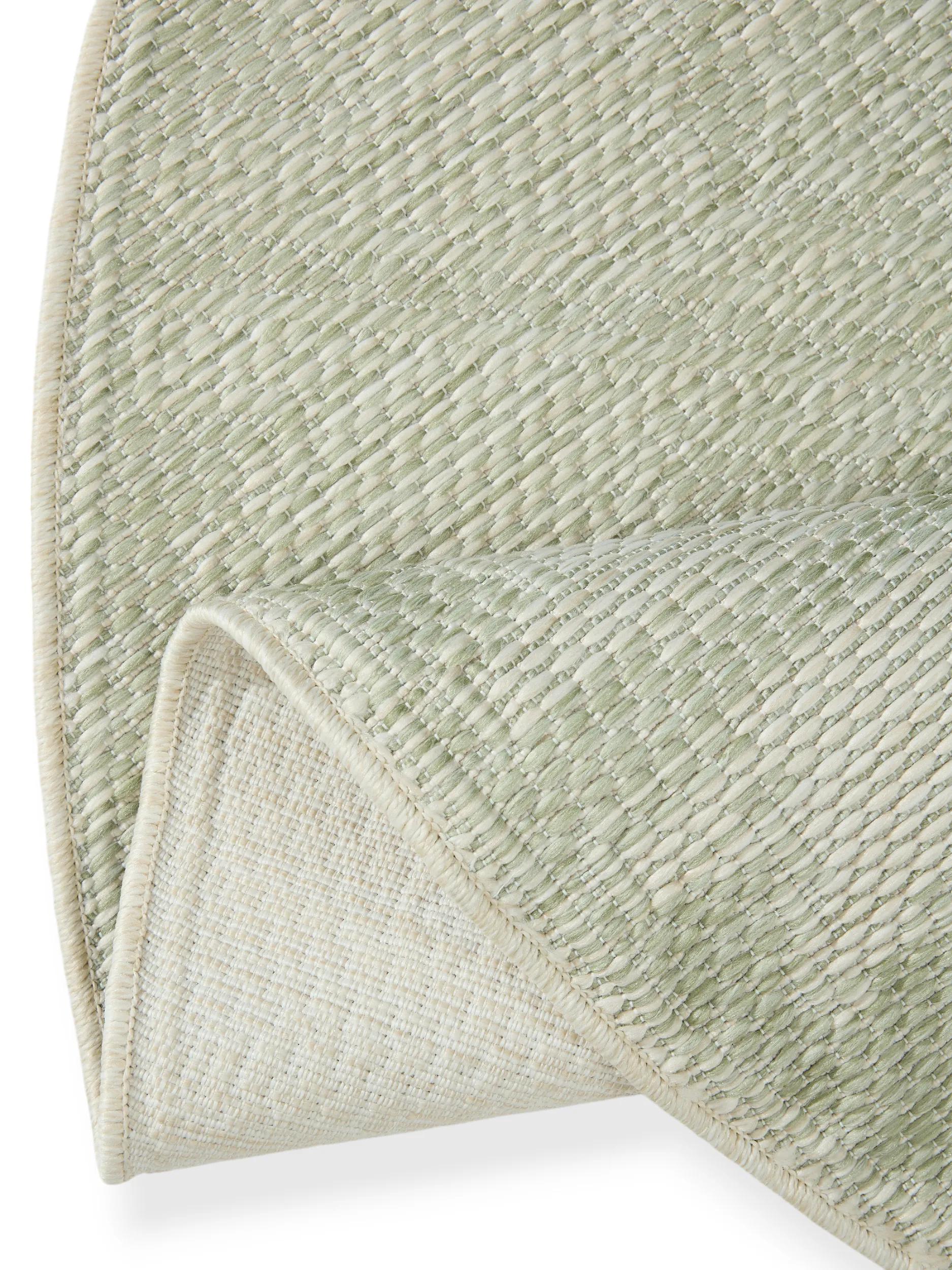 In- & Outdoor Round Rug Bronco Mint