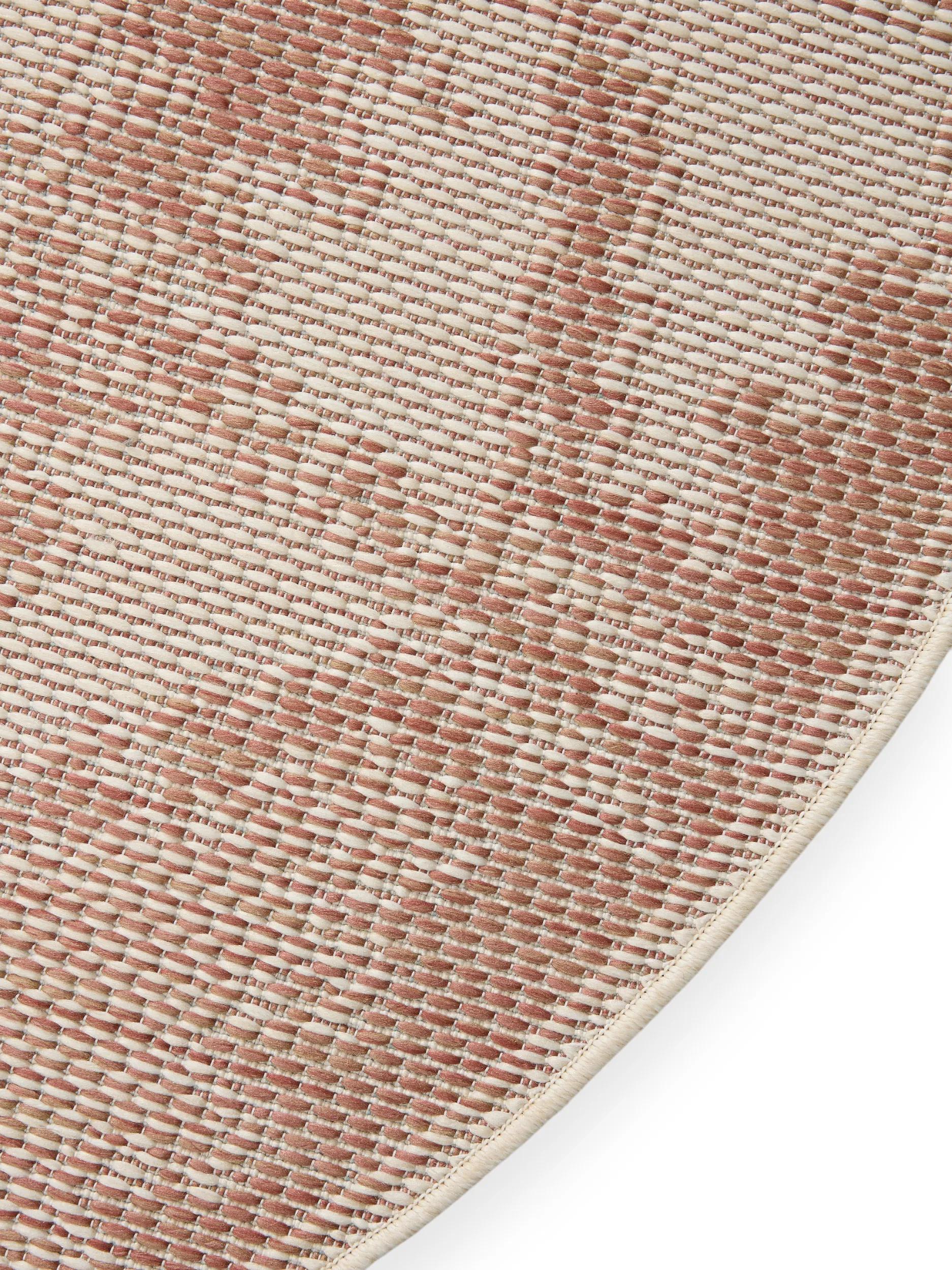 In- & Outdoor Round Rug Bronco Terracotta