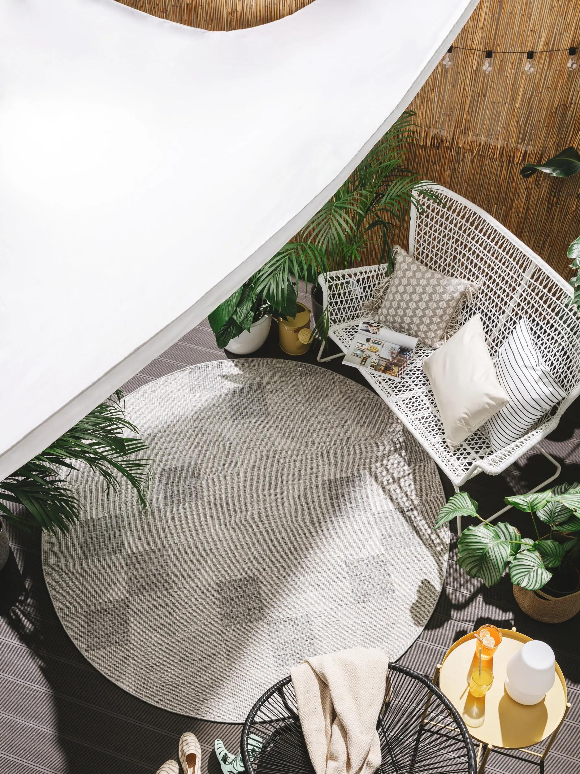 Alfombra para interior y exterior Bronco Gris