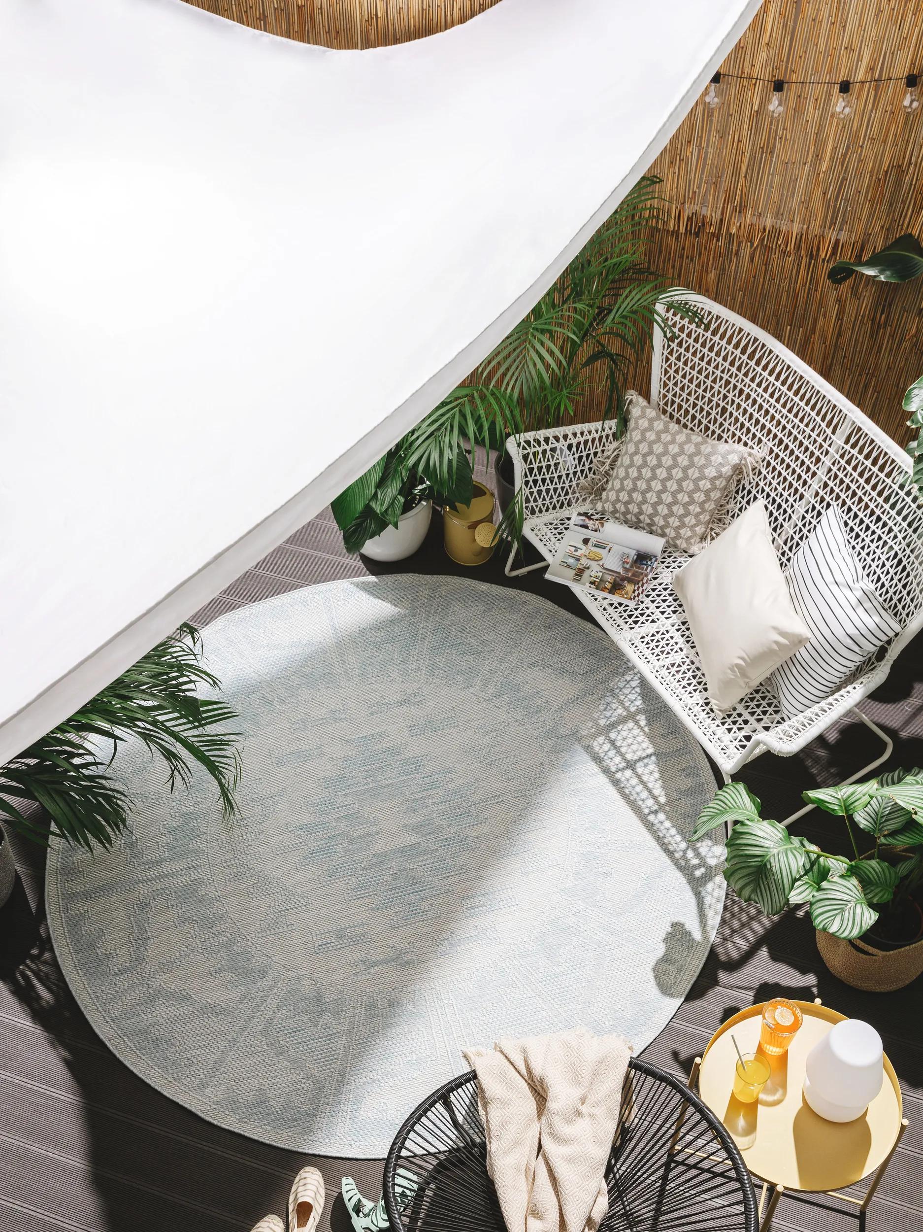 In- & Outdoor Teppich Bronco Blau