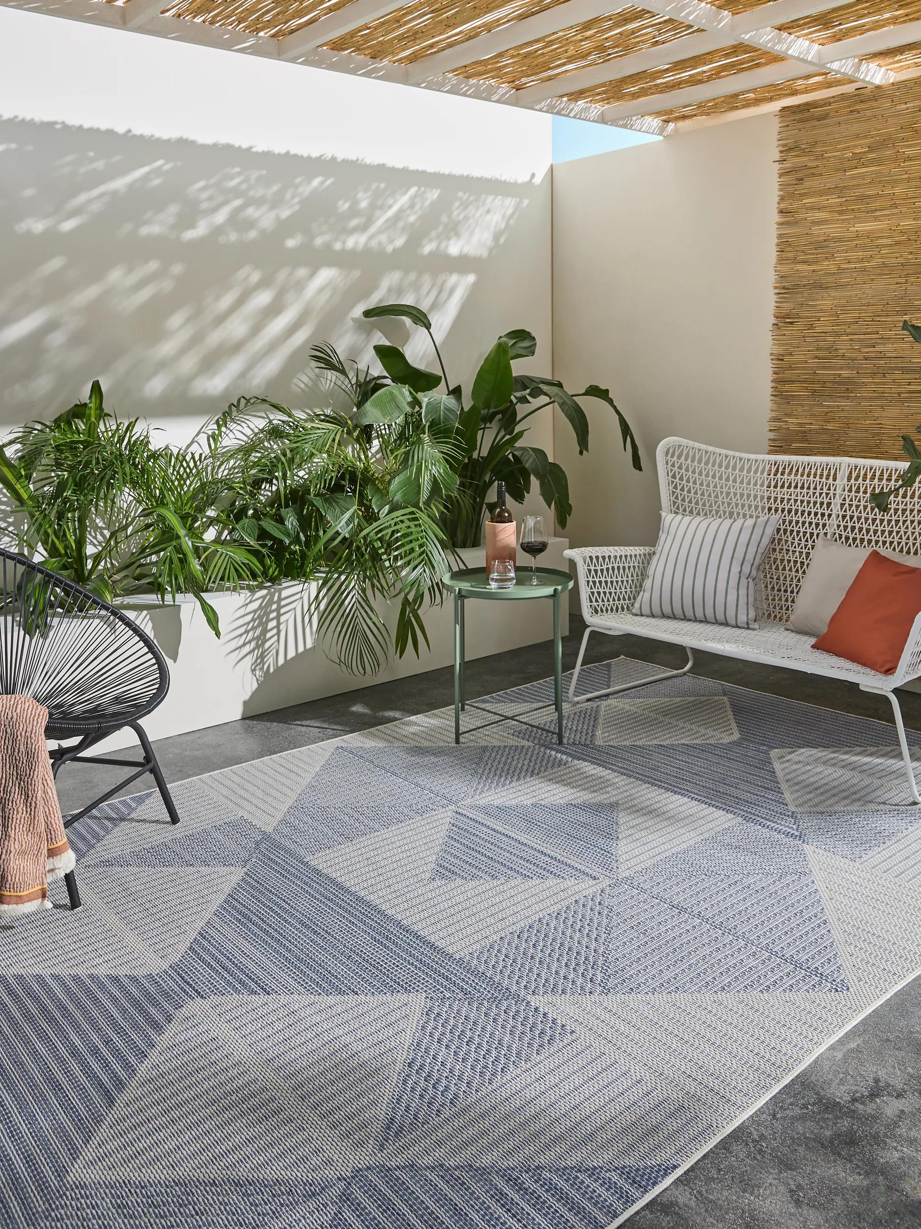 In- & Outdoor Rug Bronco Dark Blue