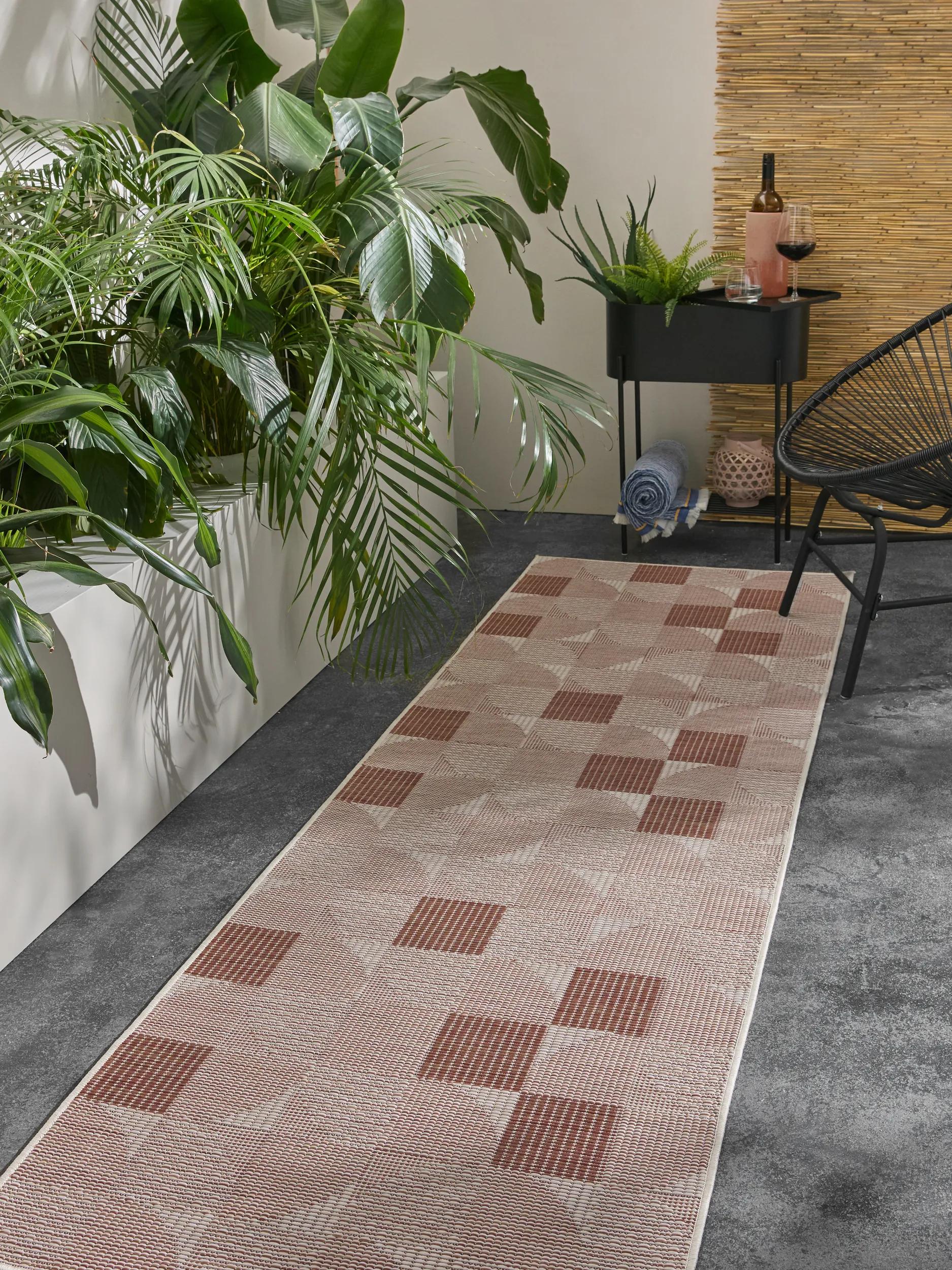 In- & Outdoor Runner Bronco Terracotta