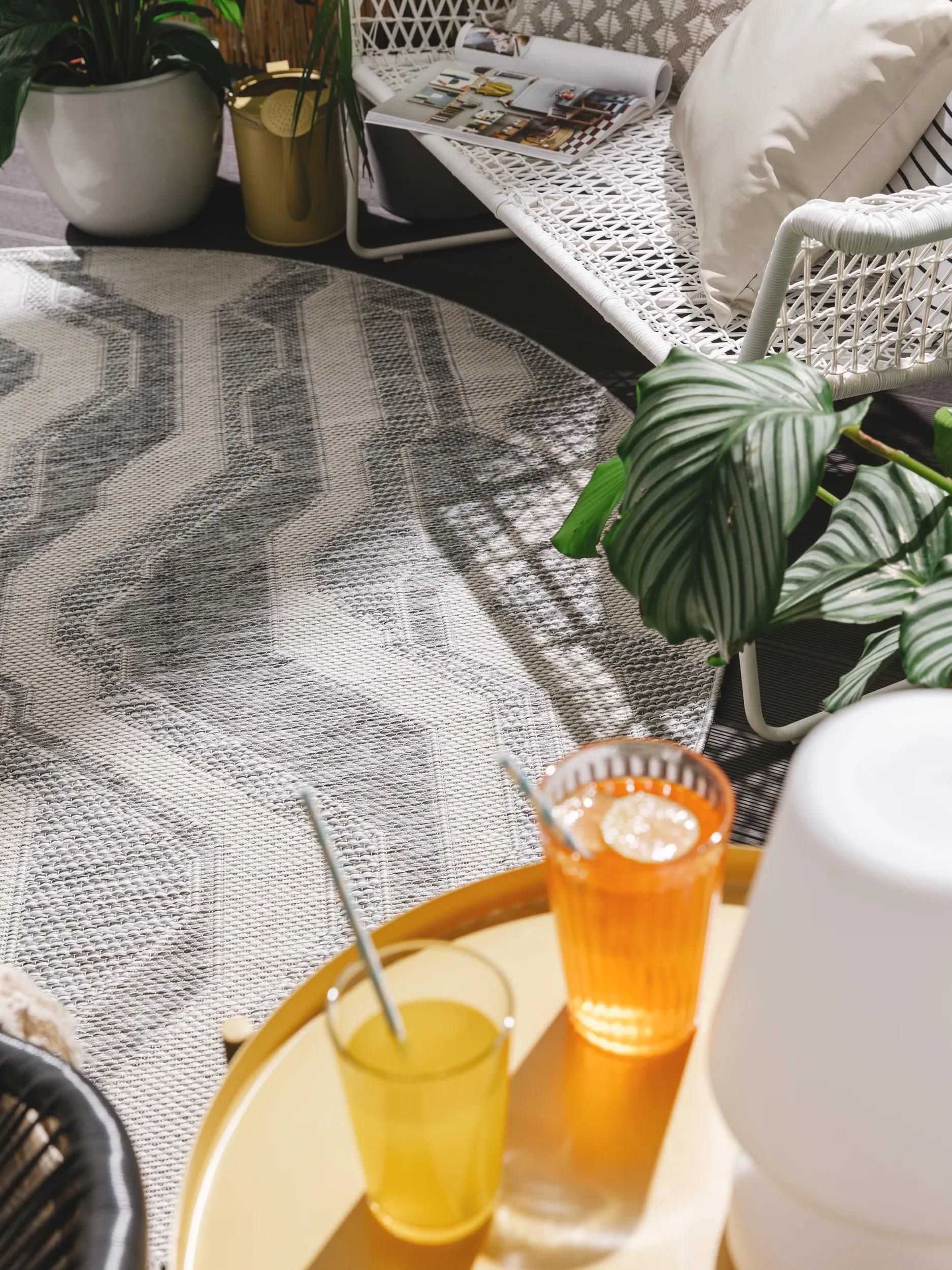 Alfombra para interior y exterior Bronco Gris