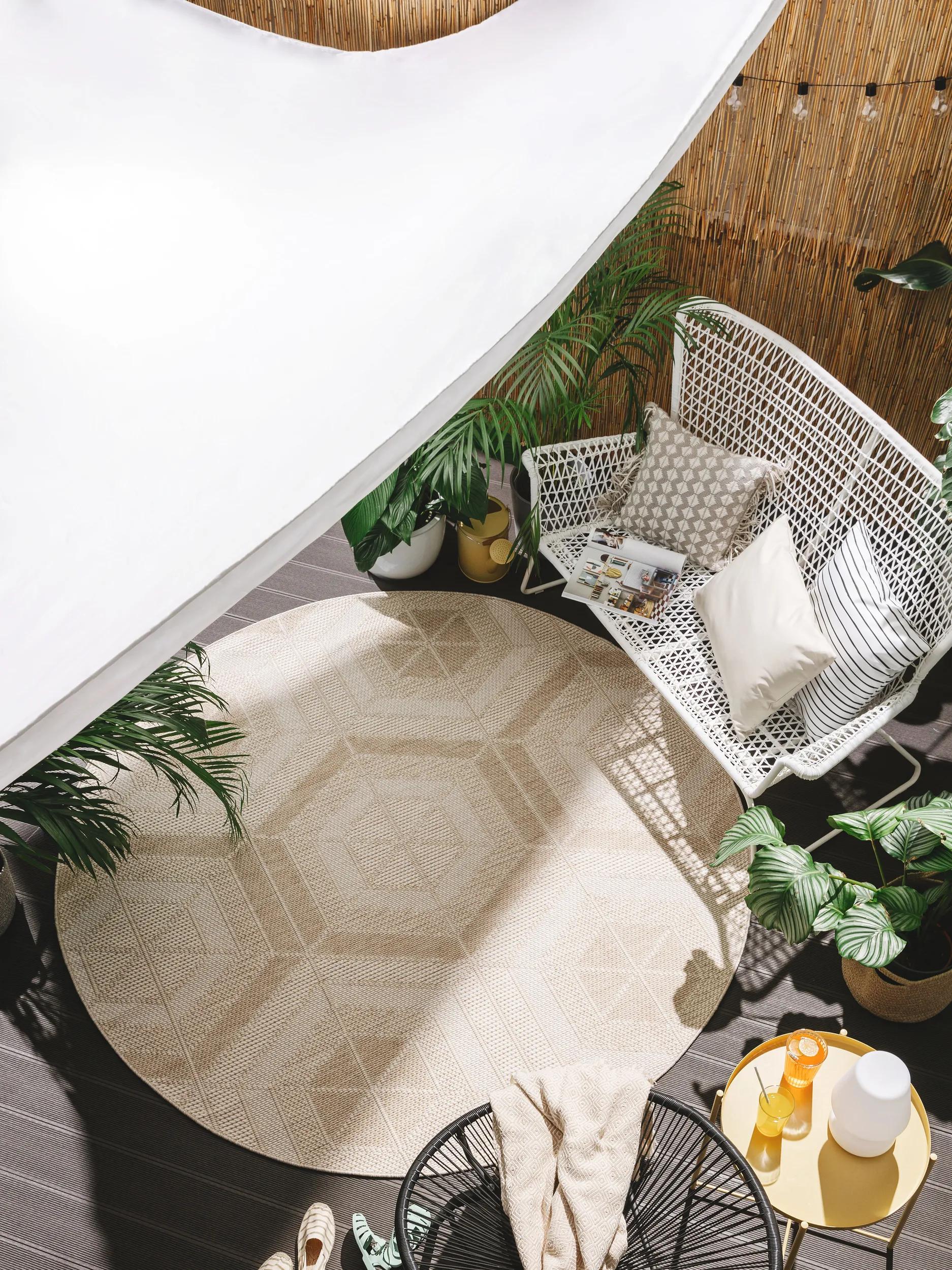 Tapis intérieur et extérieur Bronco crème