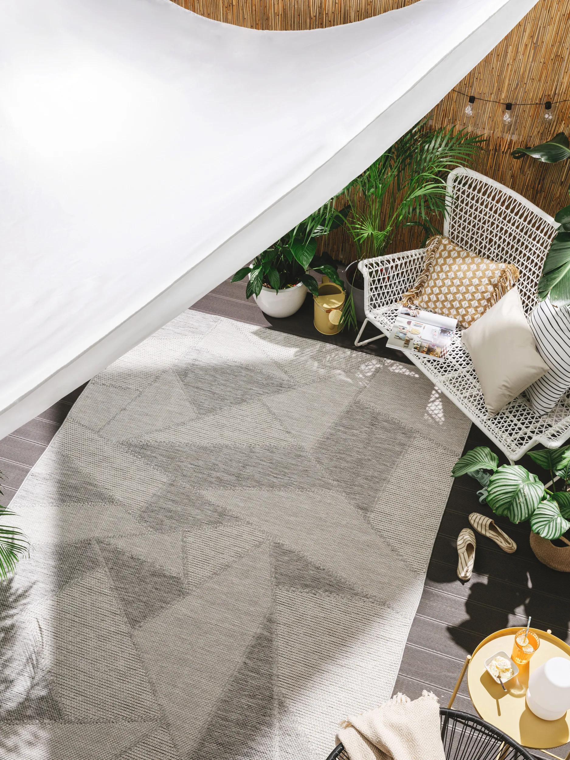 Alfombra para interior y exterior Bronco Gris