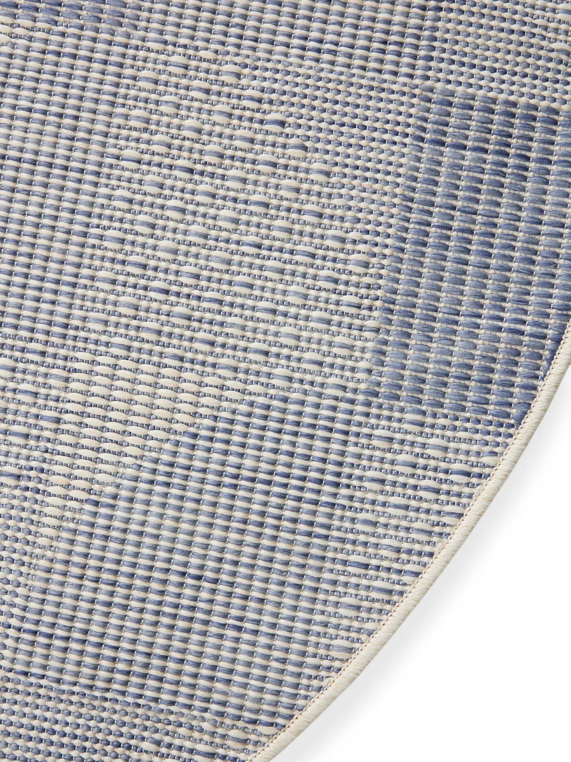 In- & Outdoor Round Rug Bronco Dark Blue