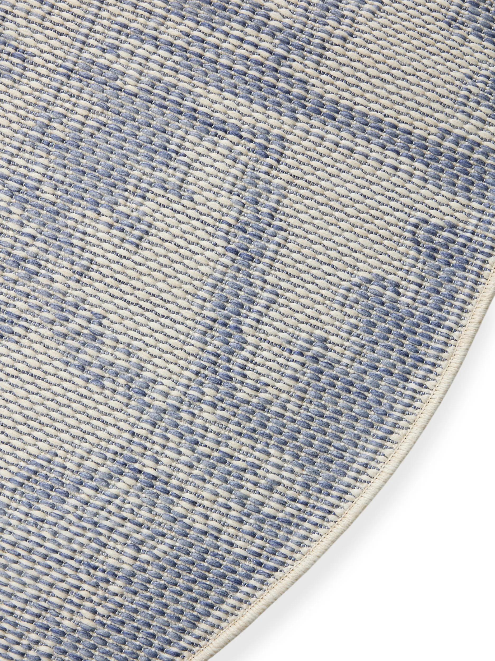 In- & Outdoor Round Rug Bronco Dark Blue