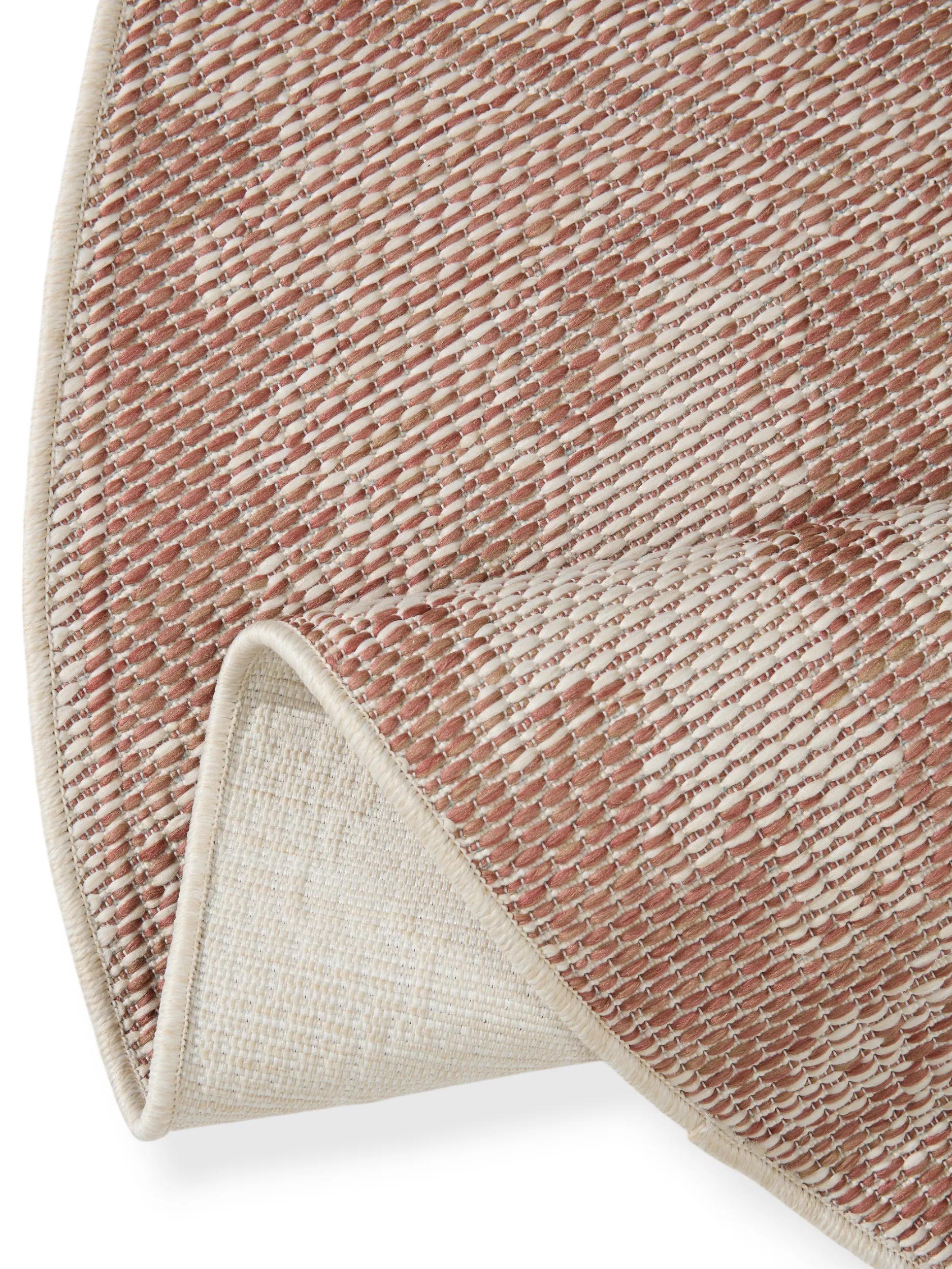 In- & Outdoor Round Rug Bronco Terracotta