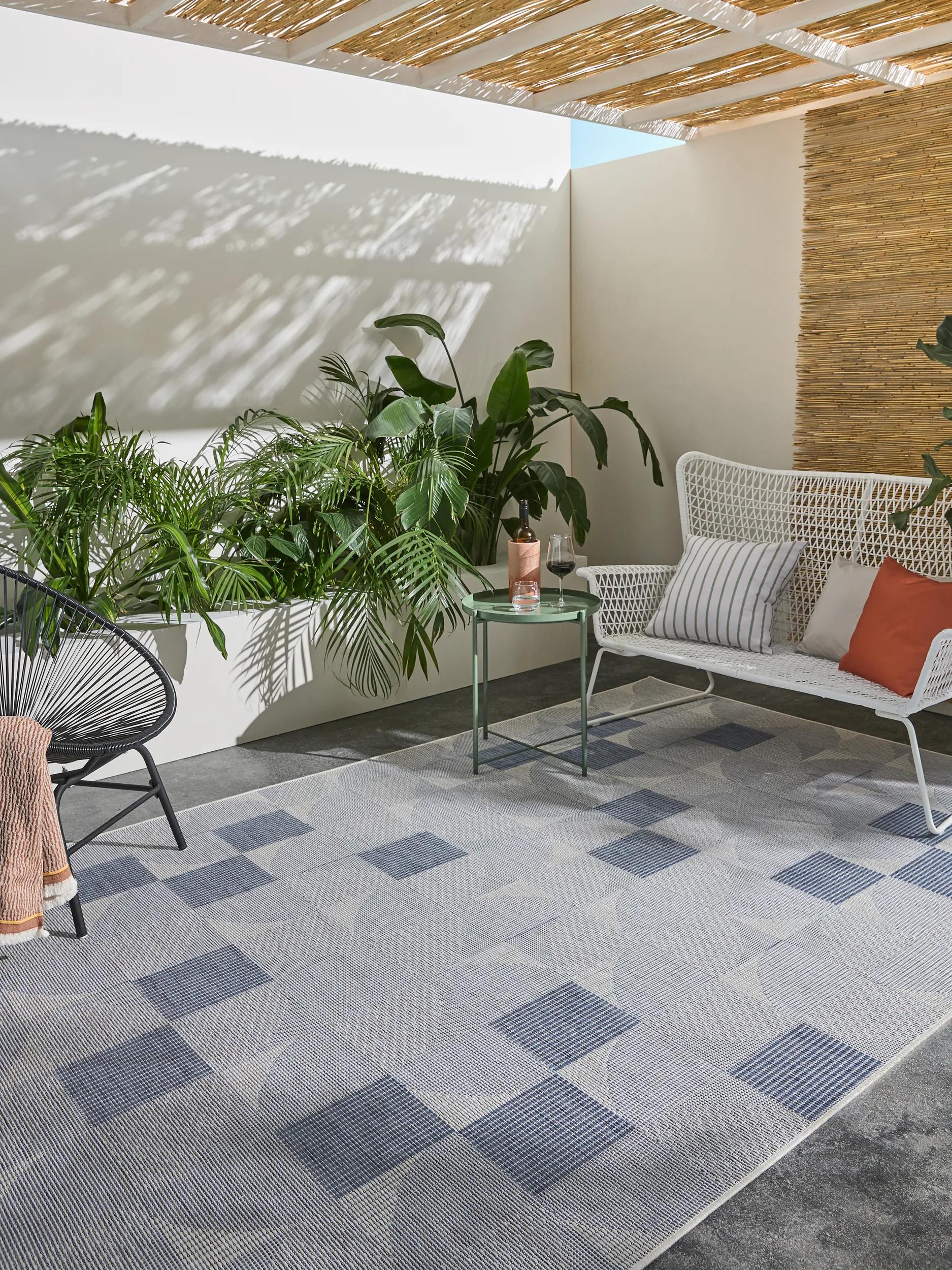 In- & Outdoor Rug Bronco Dark Blue