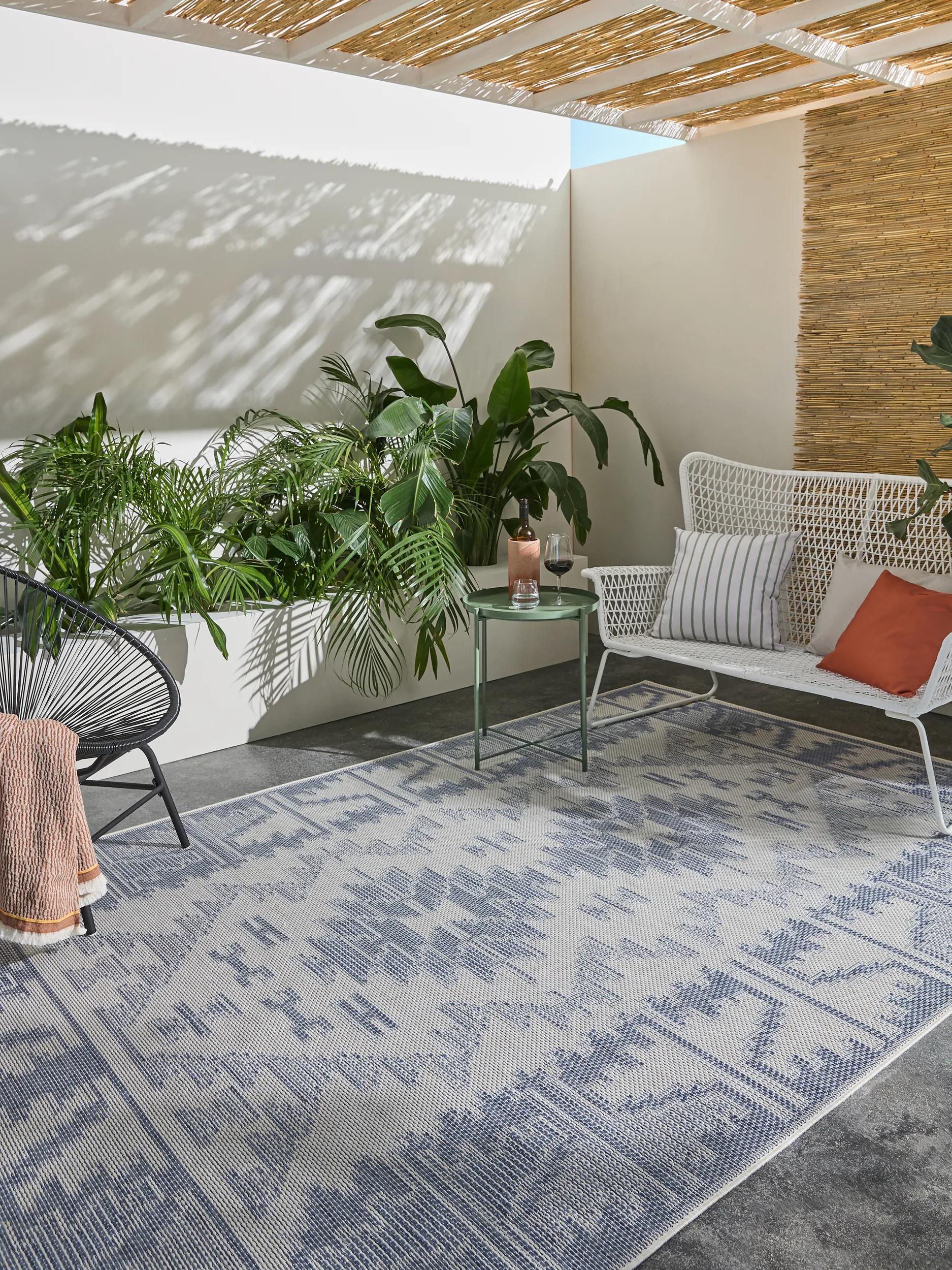 In- & Outdoor Rug Bronco Dark Blue