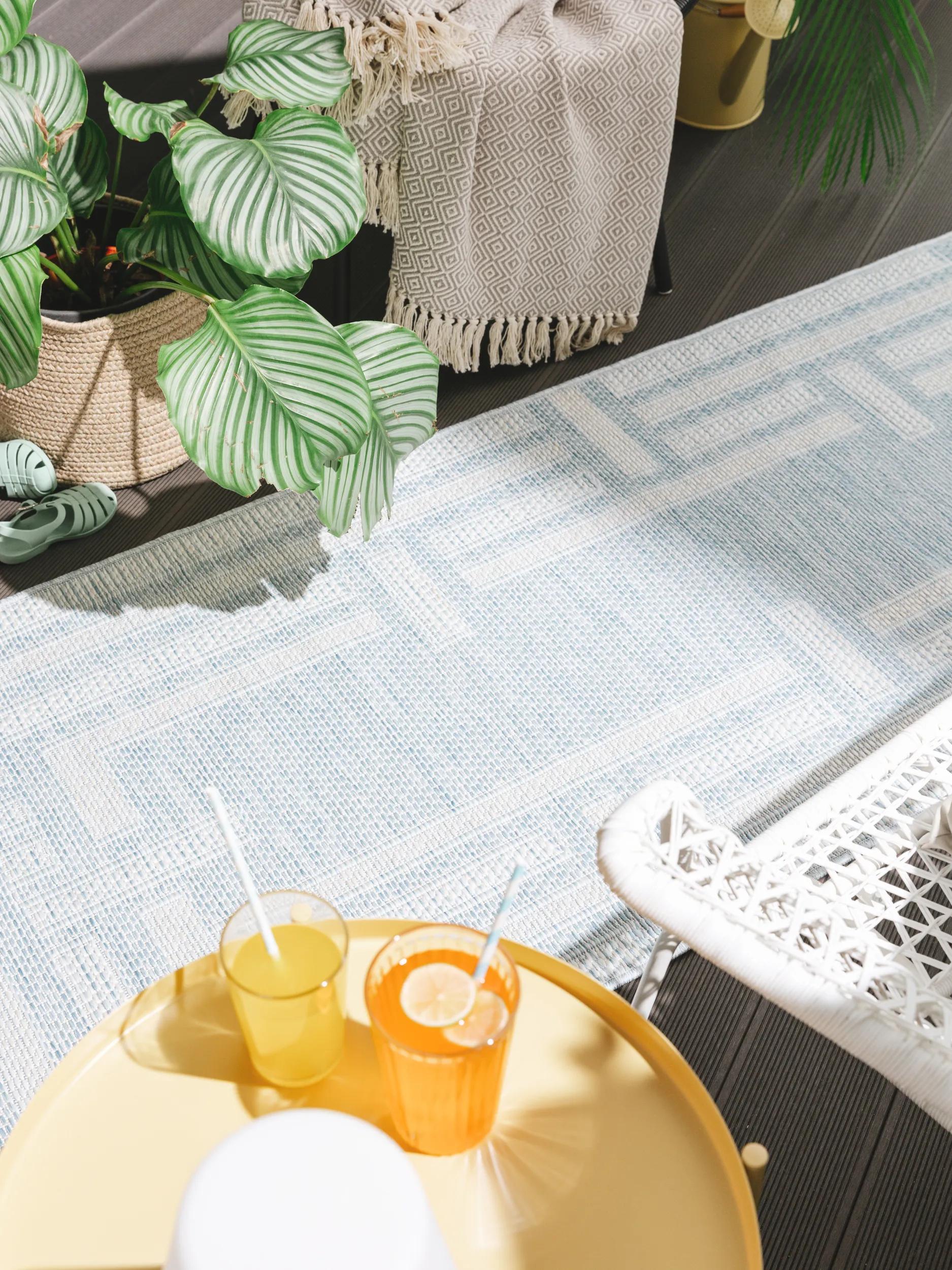 In- & Outdoor Läufer Bronco Blau