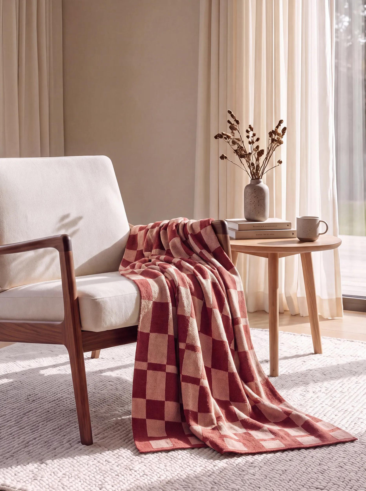 Cotton Blanket Carli Red