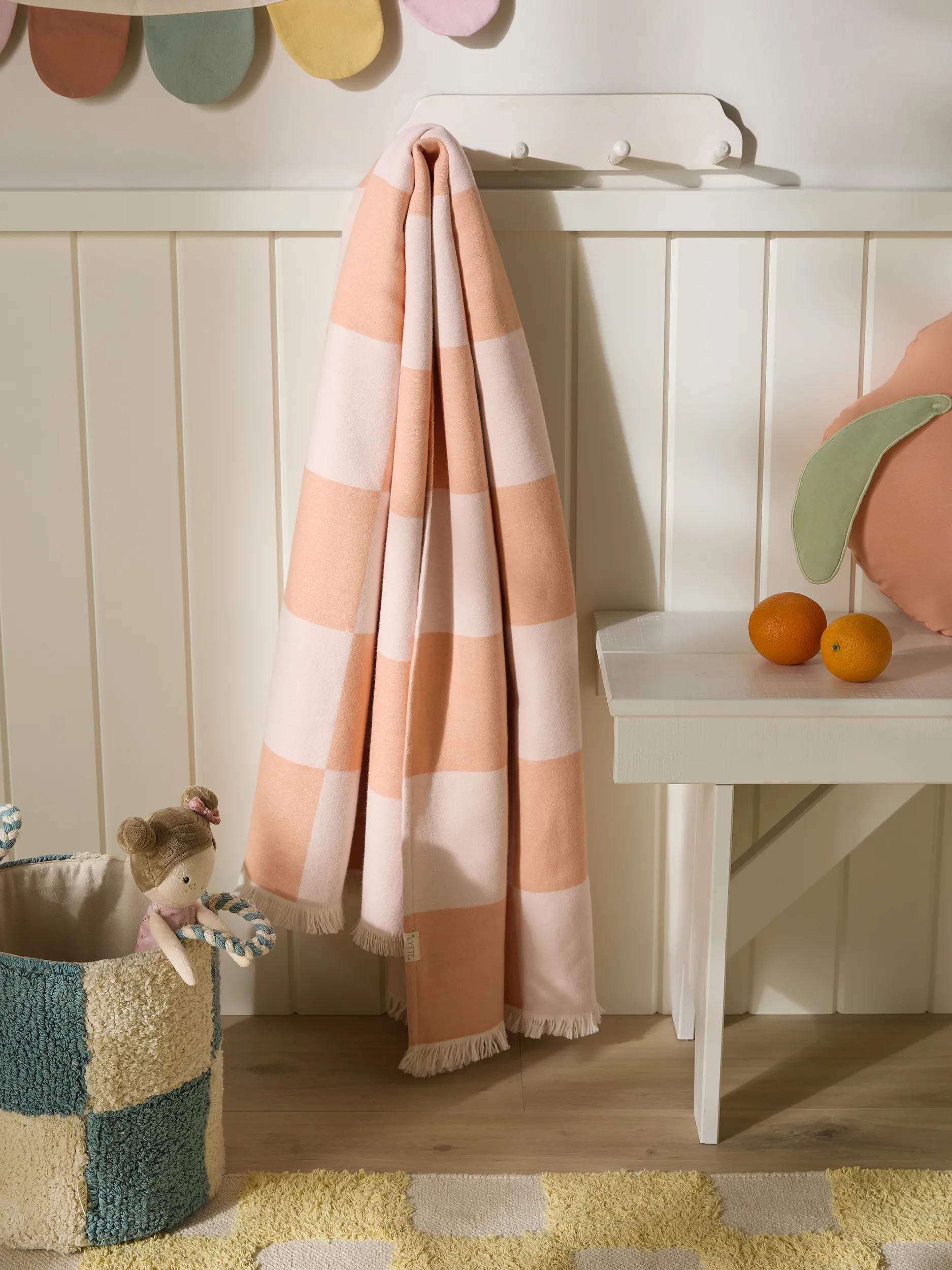 Cotton blanket Caro Rose