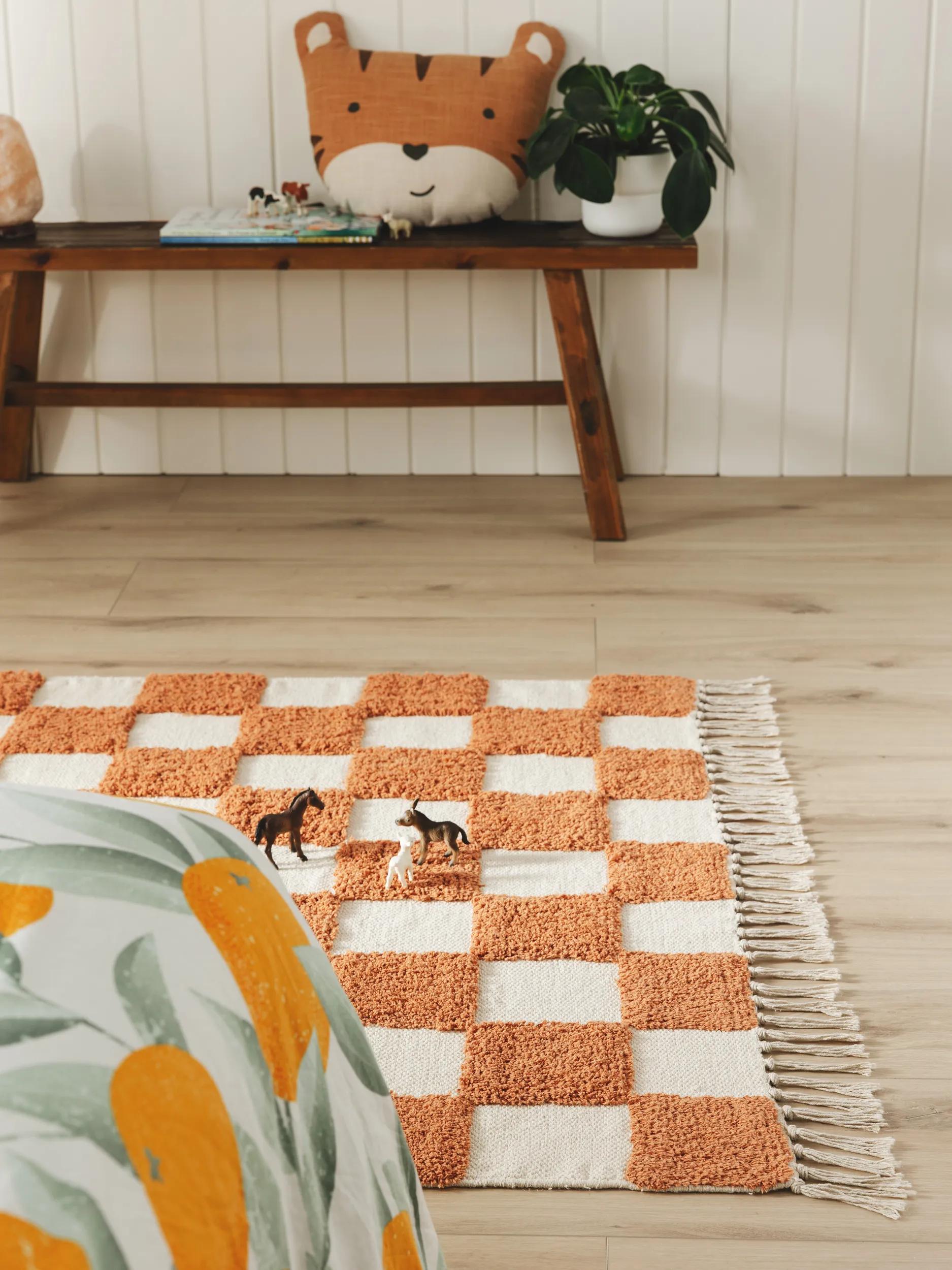 Kids rug Caro Terracotta