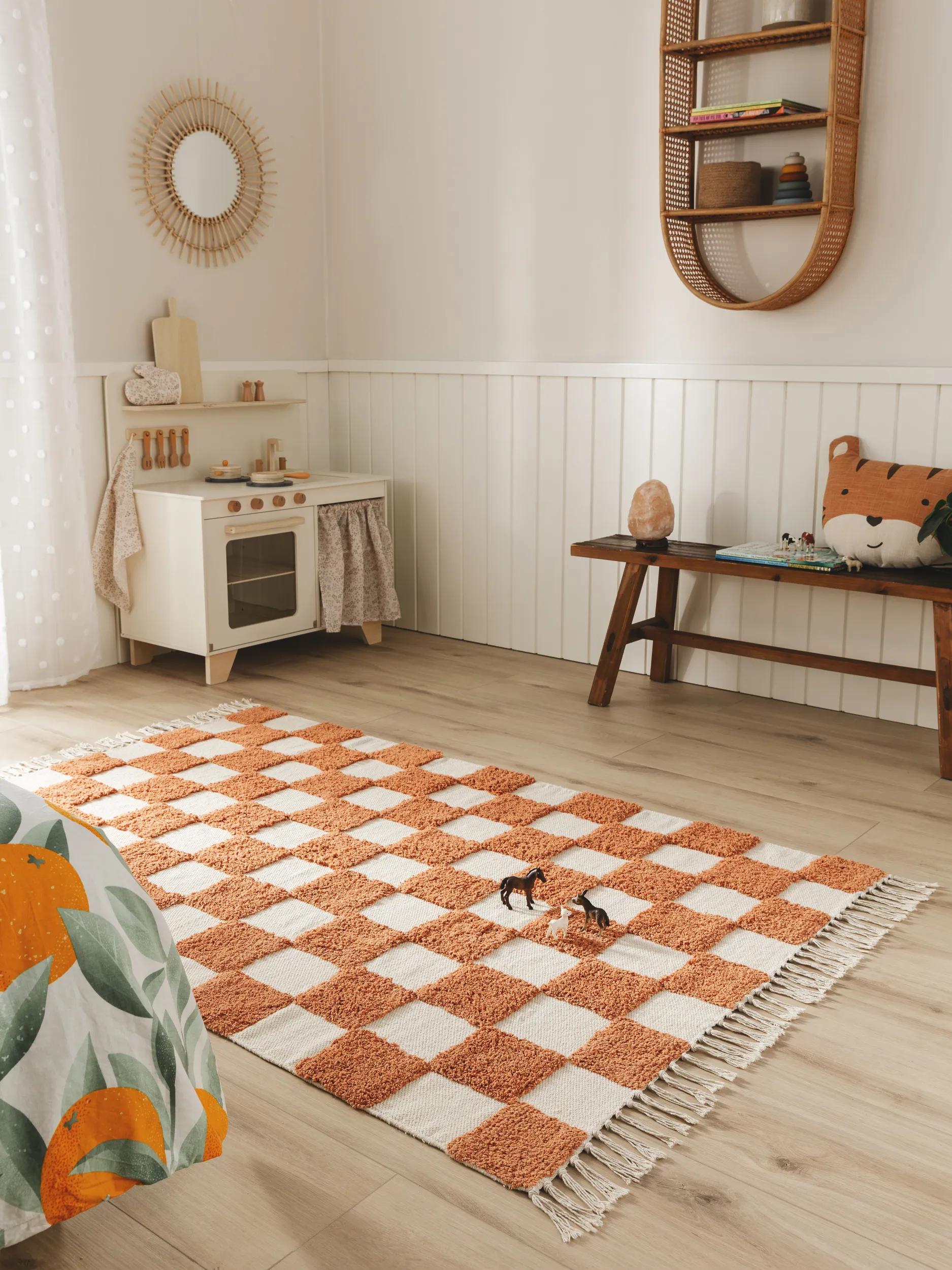 Kids rug Caro Terracotta