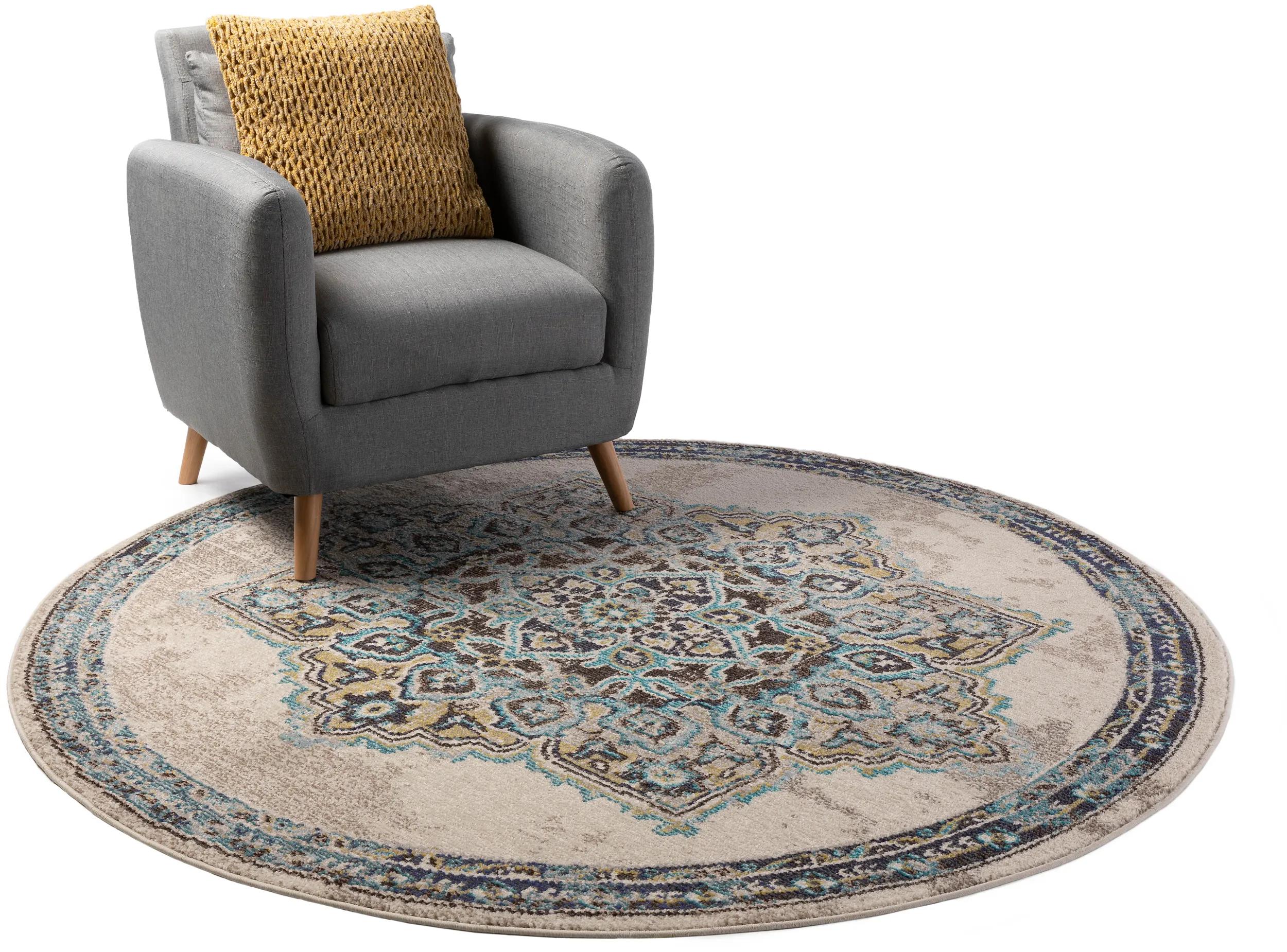 Round Rug Casa Beige
